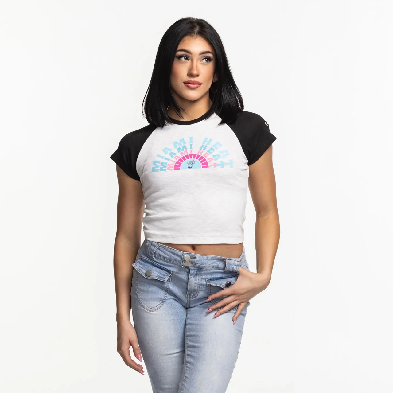 New Era Miami HEAT Original Vice Women's Raglan Tee