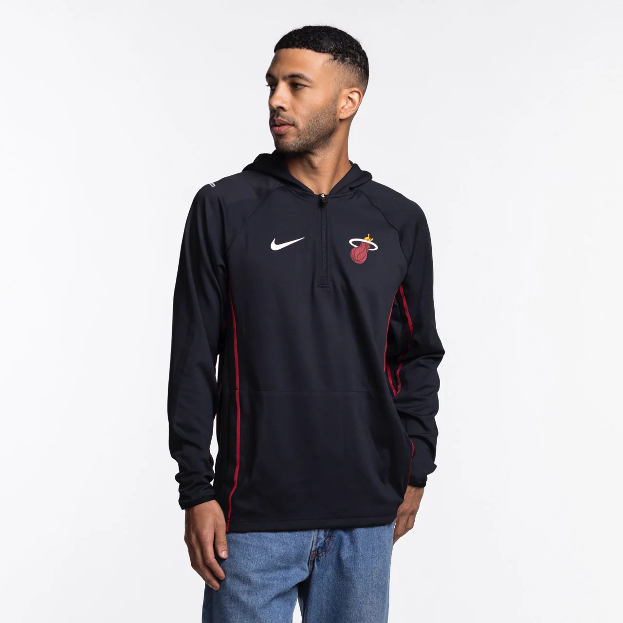 Nike Miami HEAT On-Court 1/4 Zip Hoodie