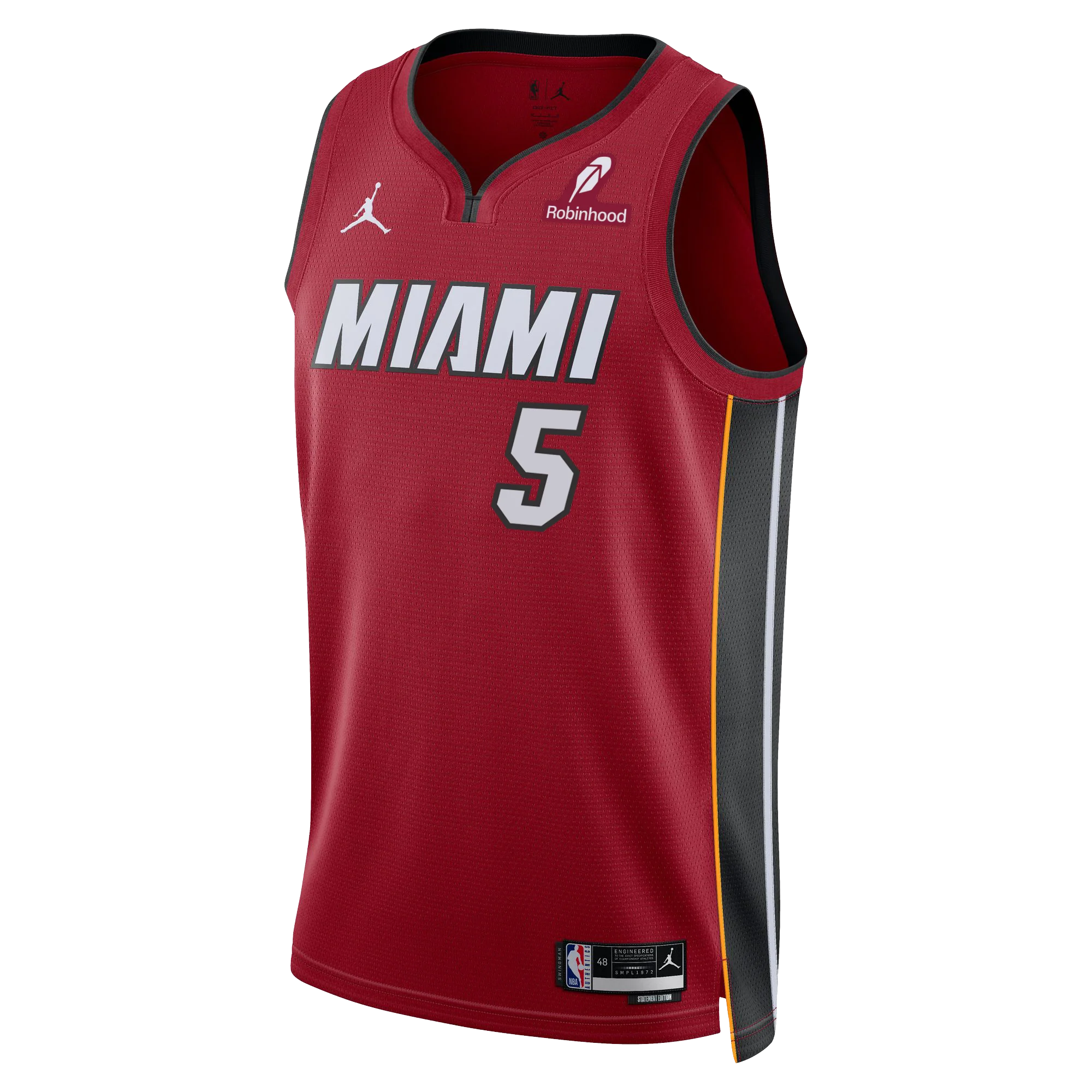 Nikola Jović Nike Jordan Brand Miami HEAT Statement Red Swingman Jersey