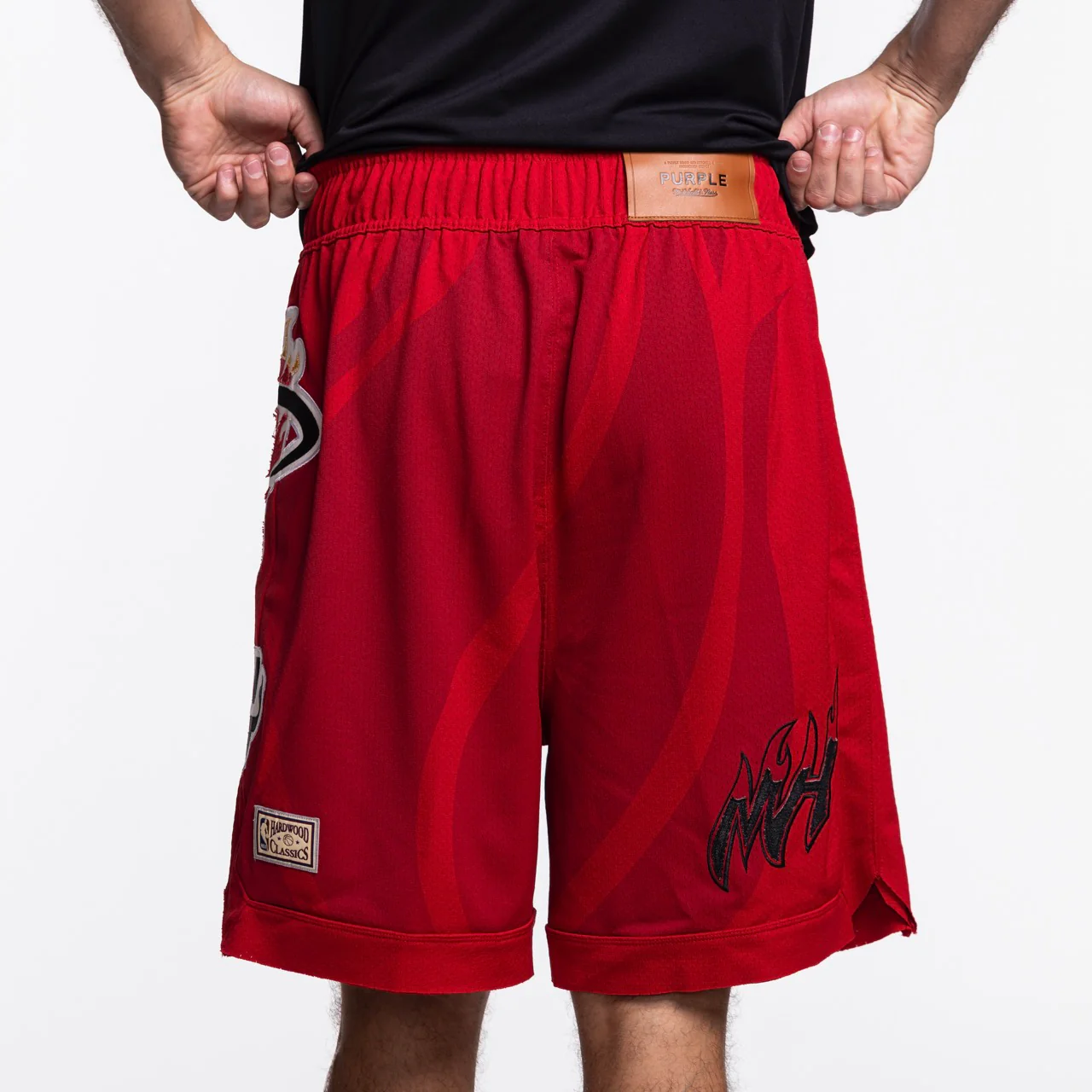 Mitchell & Ness x Purple Brand Miami HEAT Mesh Shorts 2 Mitchell & Ness x Purple Brand Miami HEAT Mesh Shorts