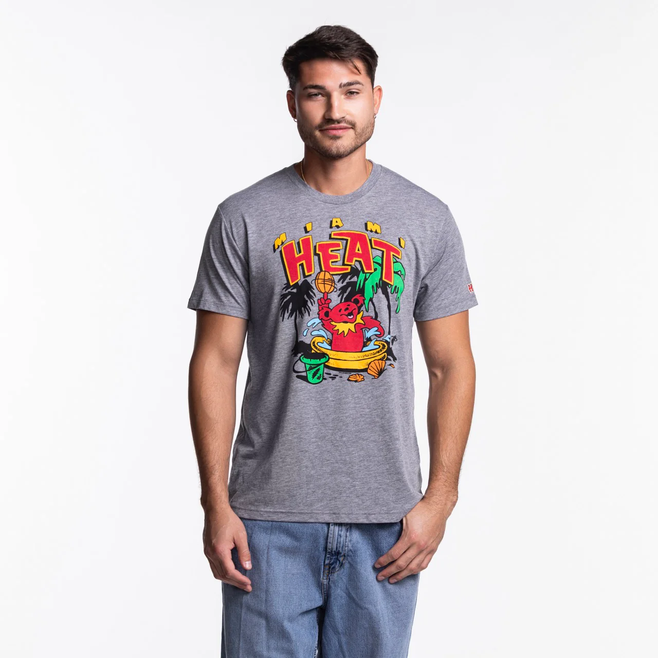 Homage Miami HEAT Grateful Dead Bear Tee