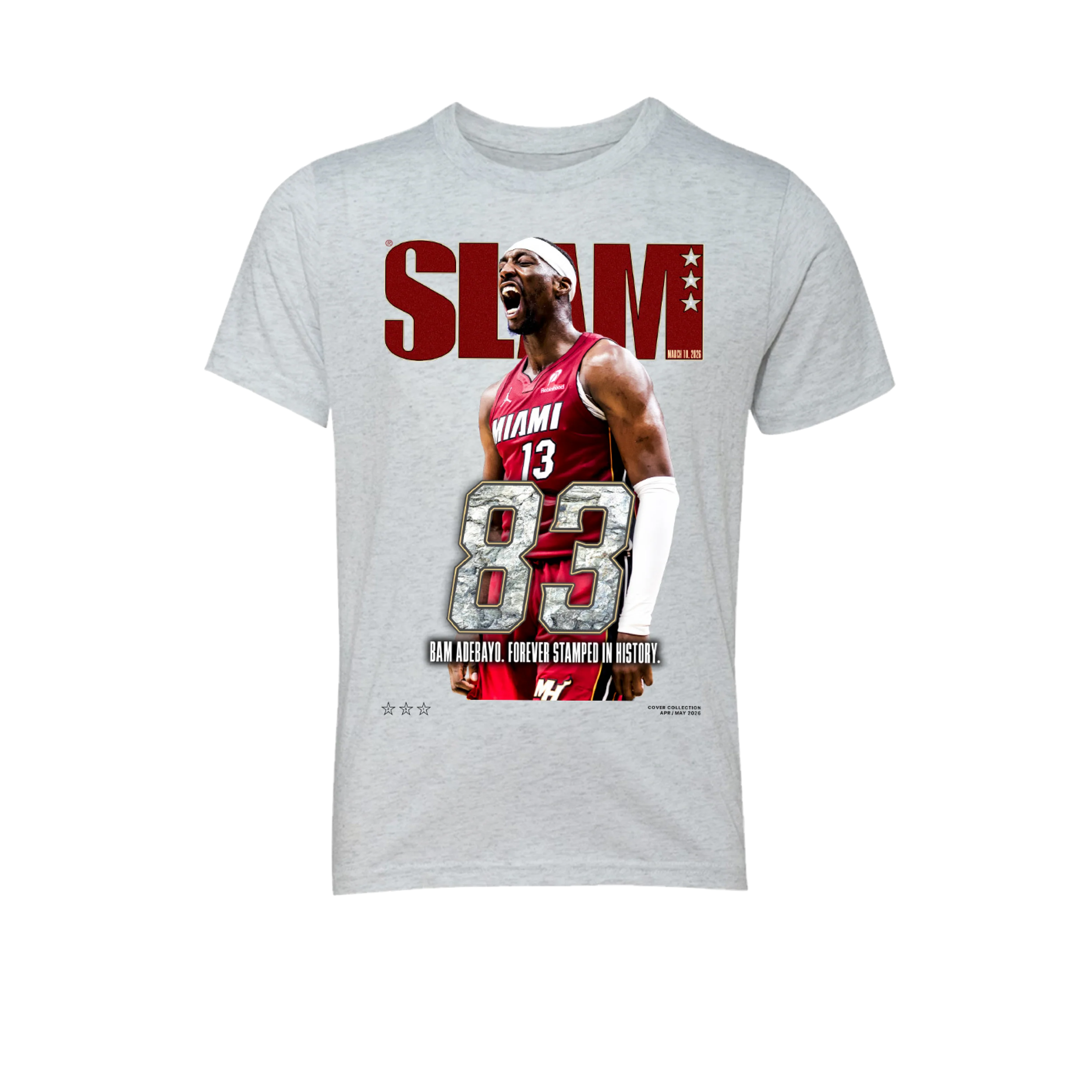Bam Adebayo SLAM Cover Youth Tee