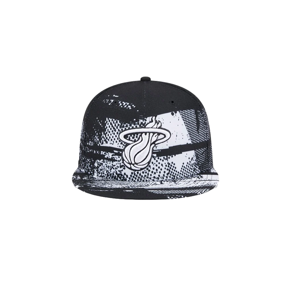 New Era Miami HEAT 2024 Tipoff Black and White Snapback 1 New Era Miami HEAT 2024 Tipoff Black and White Snapback