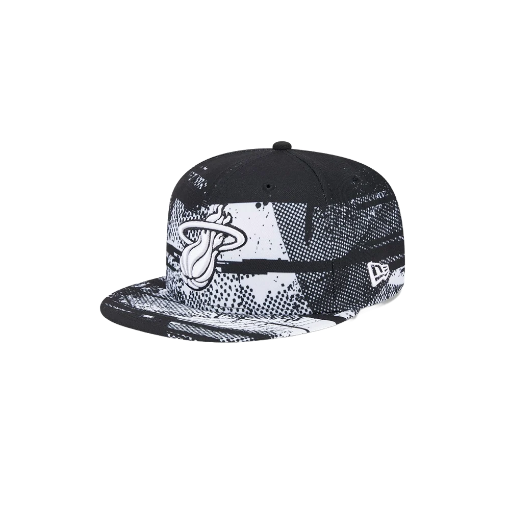New Era Miami HEAT 2024 Tipoff Black and White Snapback 3 New Era Miami HEAT 2024 Tipoff Black and White Snapback