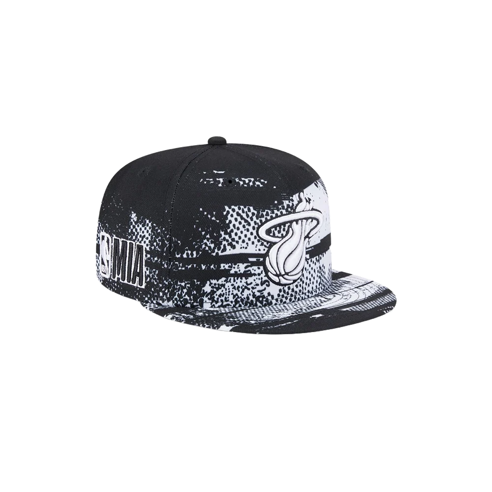 New Era Miami HEAT 2024 Tipoff Black and White Snapback 5 New Era Miami HEAT 2024 Tipoff Black and White Snapback