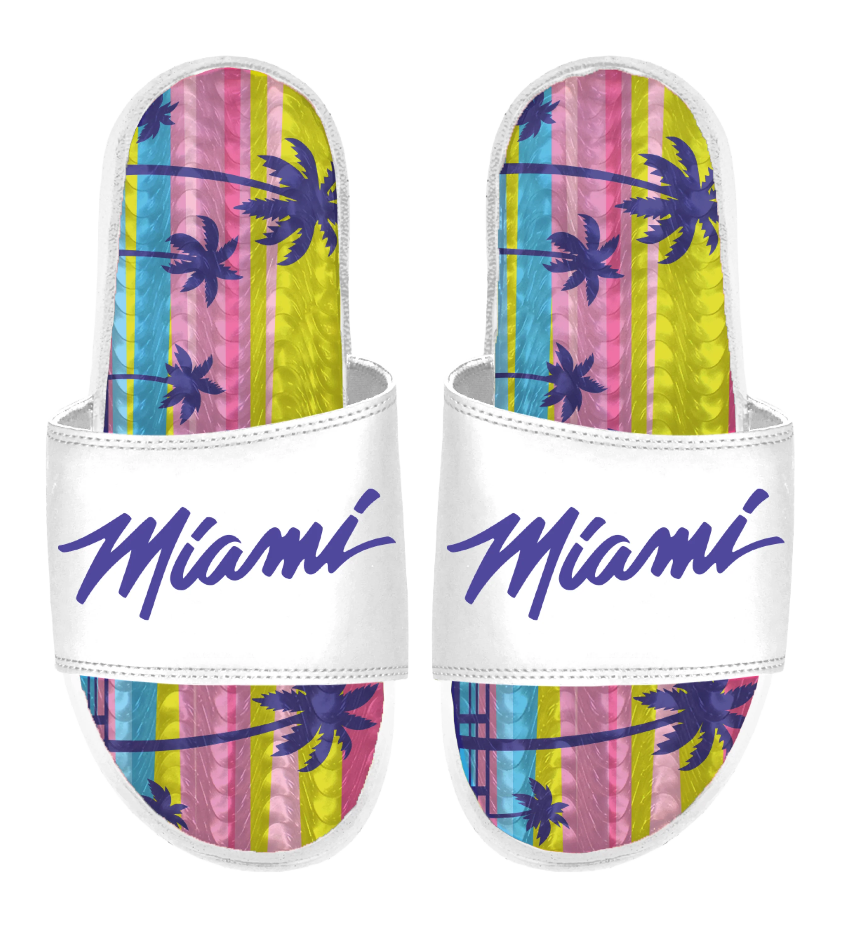 ISlide Miami HEAT Original Vice Nights Palm Tree Gel Sandals