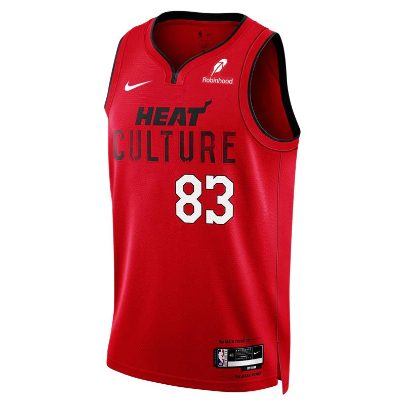Bam Adebayo Nike HEAT Culture: Blood Red “83-Point Game” Swingman Jersey 2 Bam Adebayo Nike HEAT Culture: Blood Red “83-Point Game” Swingman Jersey