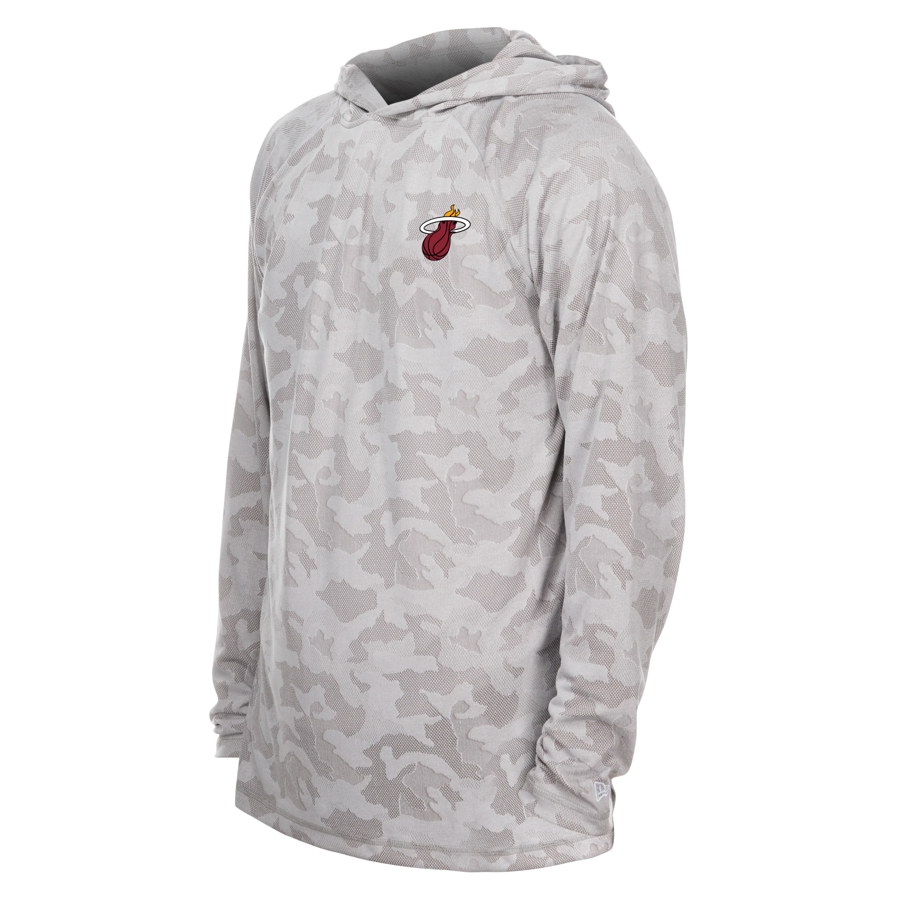New Era Miami HEAT Camo Hooded Long Sleeve Tee