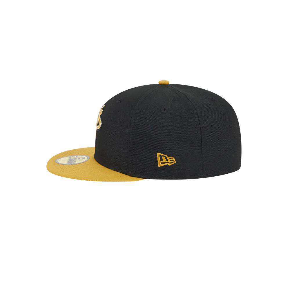 New Era Miami HEAT Black & Gold Fitted Hat 4 New Era Miami HEAT Black & Gold Fitted Hat