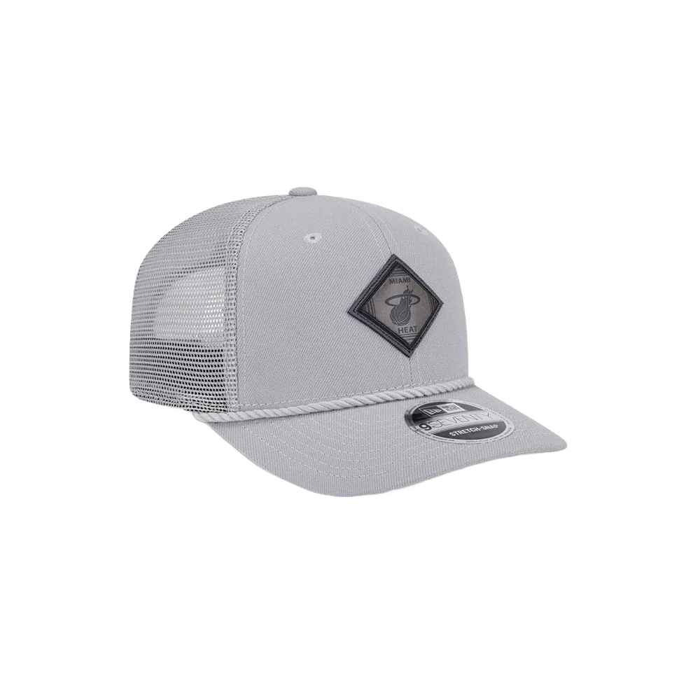 New Era Miami HEAT Leather Logo Stretch Snapback 5 New Era Miami HEAT Leather Logo Stretch Snapback
