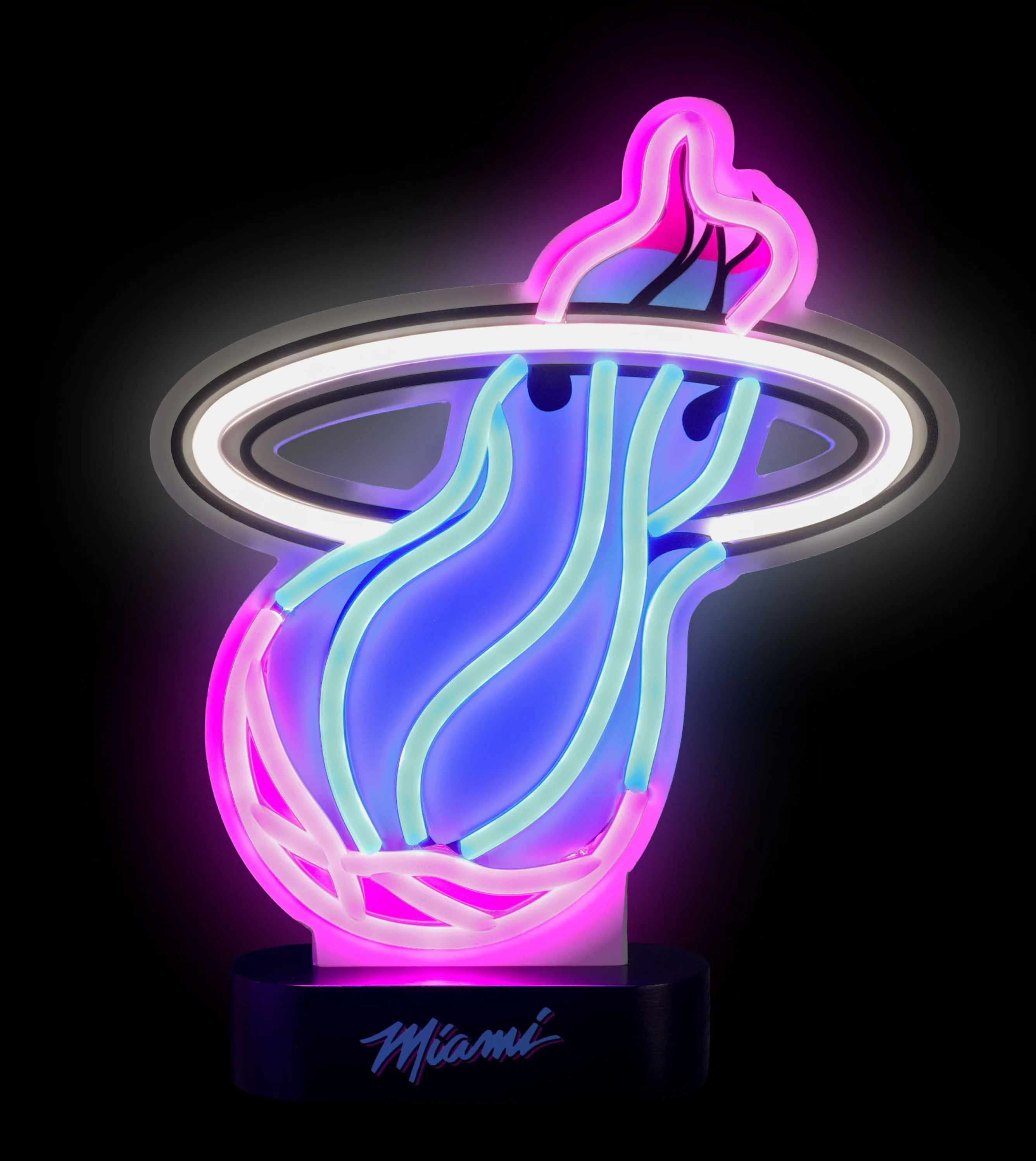 Miami HEAT Original Vice Table Top Neon Sign 2 Miami HEAT Original Vice Table Top Neon Sign