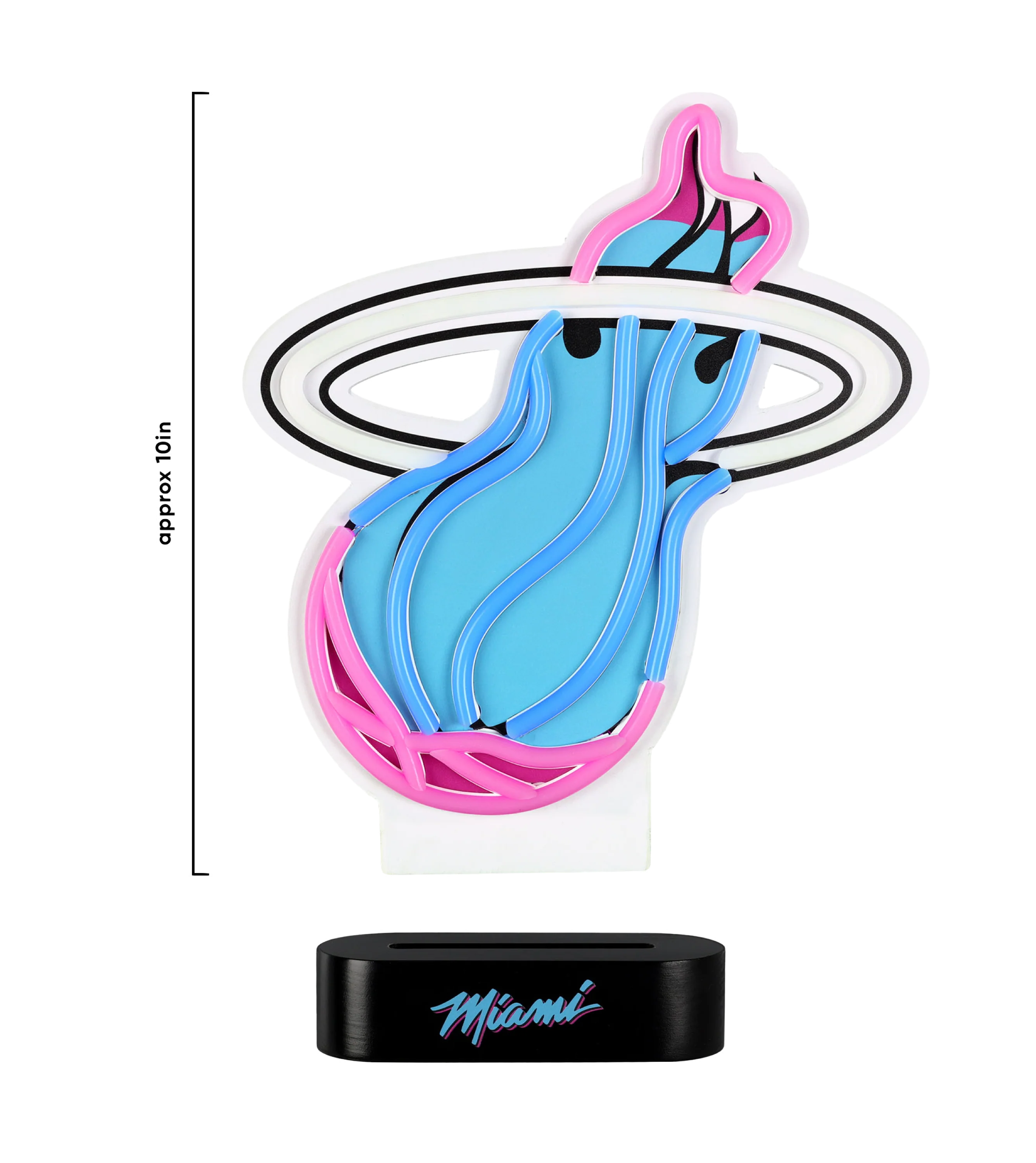 Miami HEAT Original Vice Table Top Neon Sign 4 Miami HEAT Original Vice Table Top Neon Sign