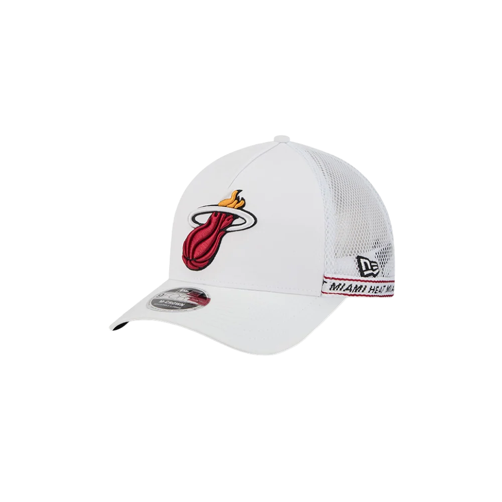New Era Miami HEAT Logo Adjustable Trucker 3 New Era Miami HEAT Logo Adjustable Trucker
