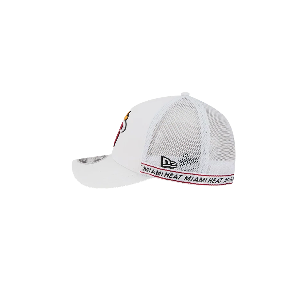 New Era Miami HEAT Logo Adjustable Trucker 4 New Era Miami HEAT Logo Adjustable Trucker