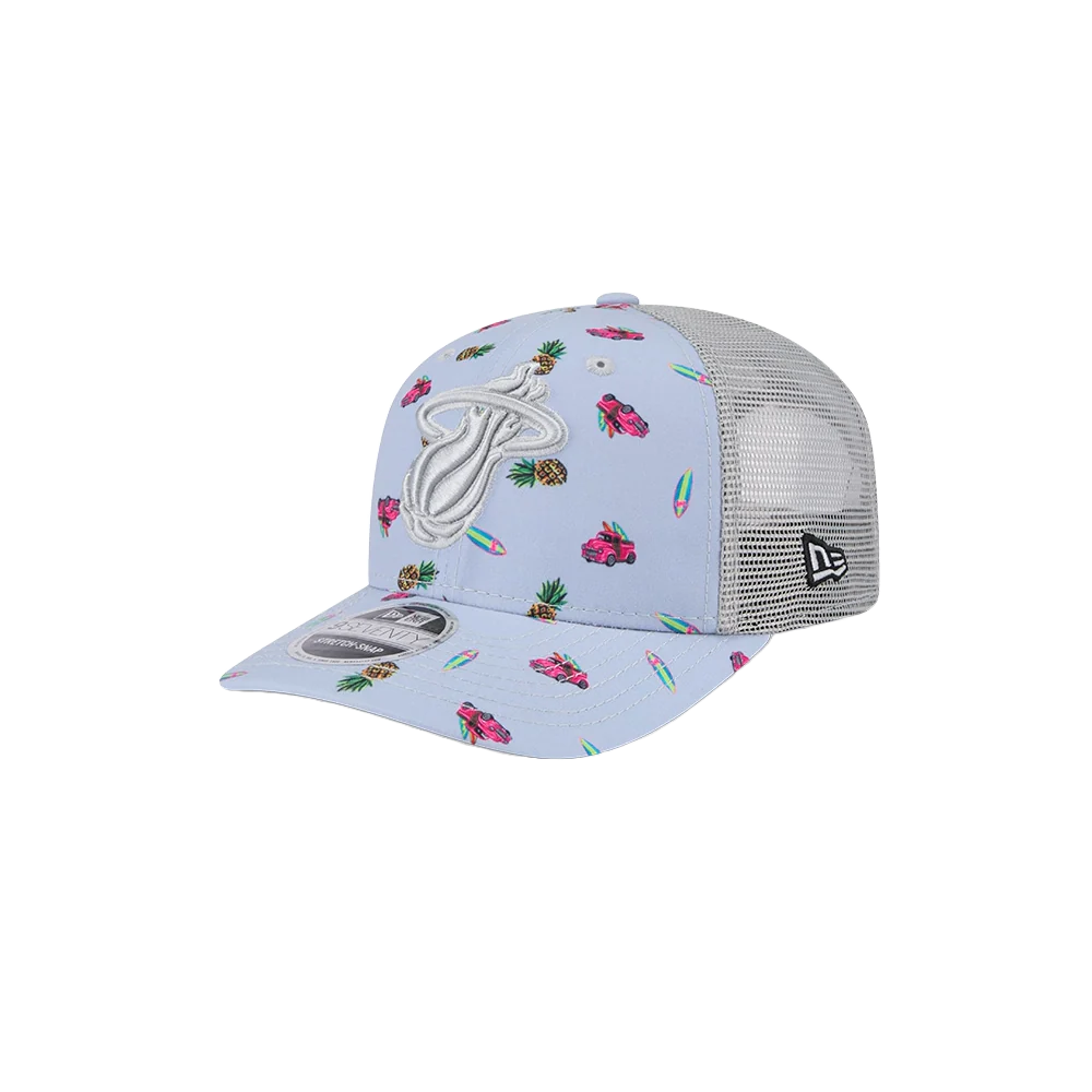 New Era Miami HEAT Tropical Snapback 3 New Era Miami HEAT Tropical Snapback