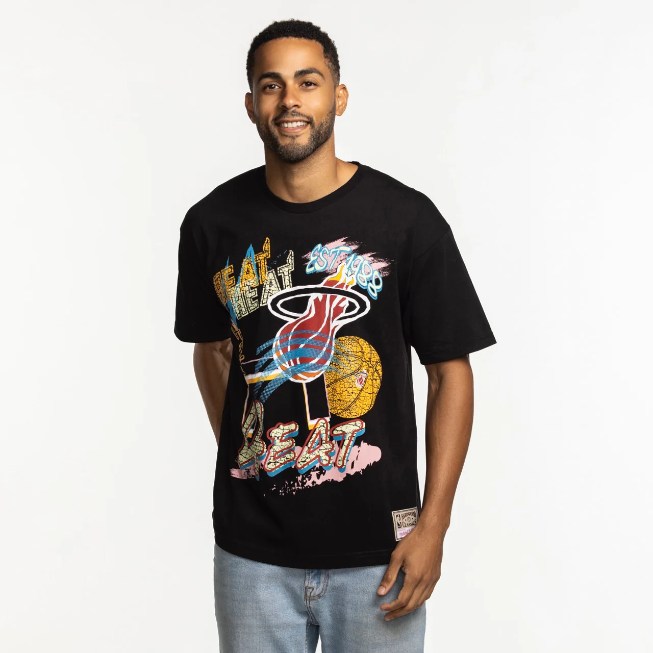 Mitchell & Ness Miami HEAT Mixed Up Tee
