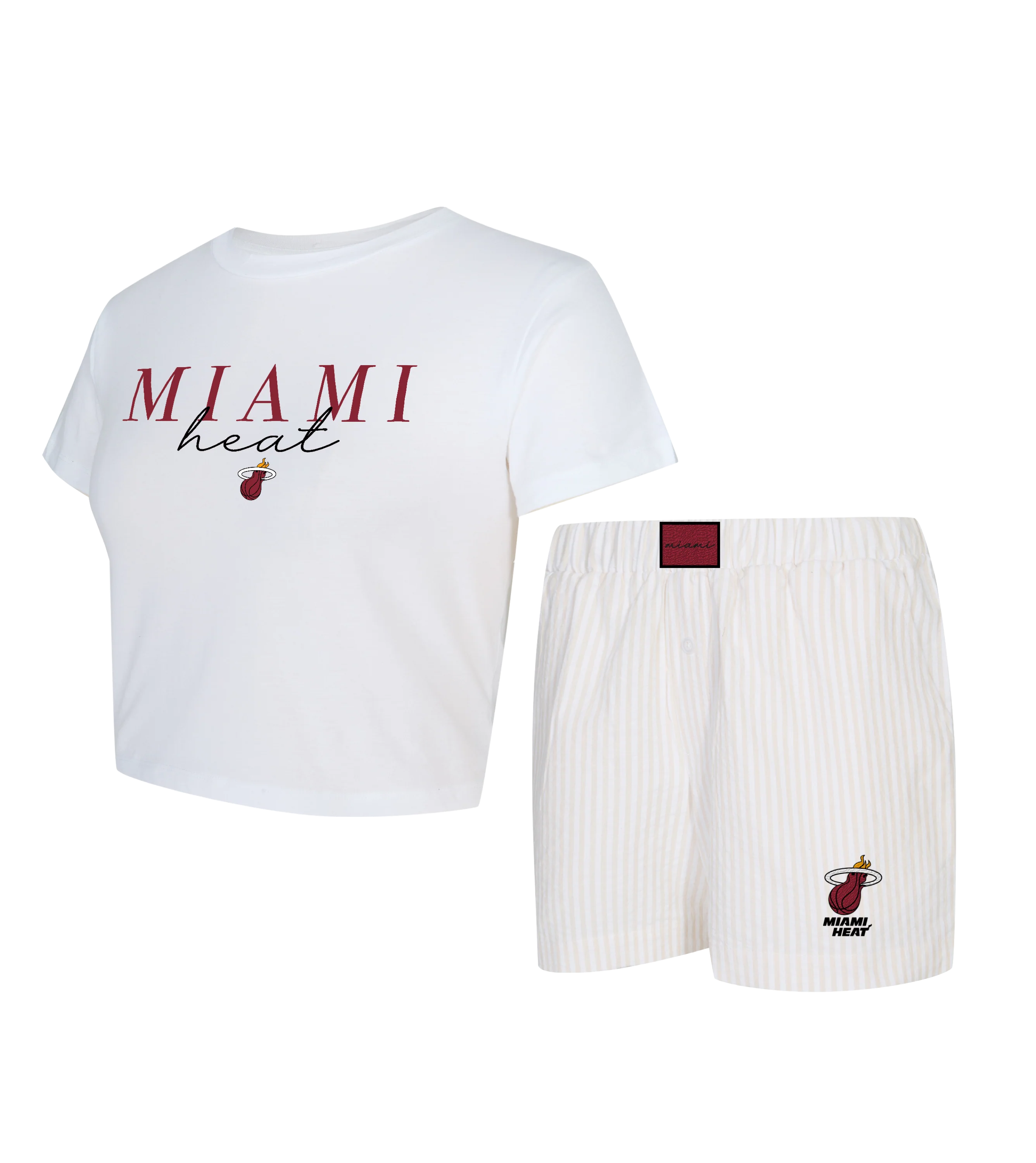 Concepts Sports Miami HEAT Women's Top & Short Set 1 Concepts Sports Miami HEAT Women's Top & Short Set