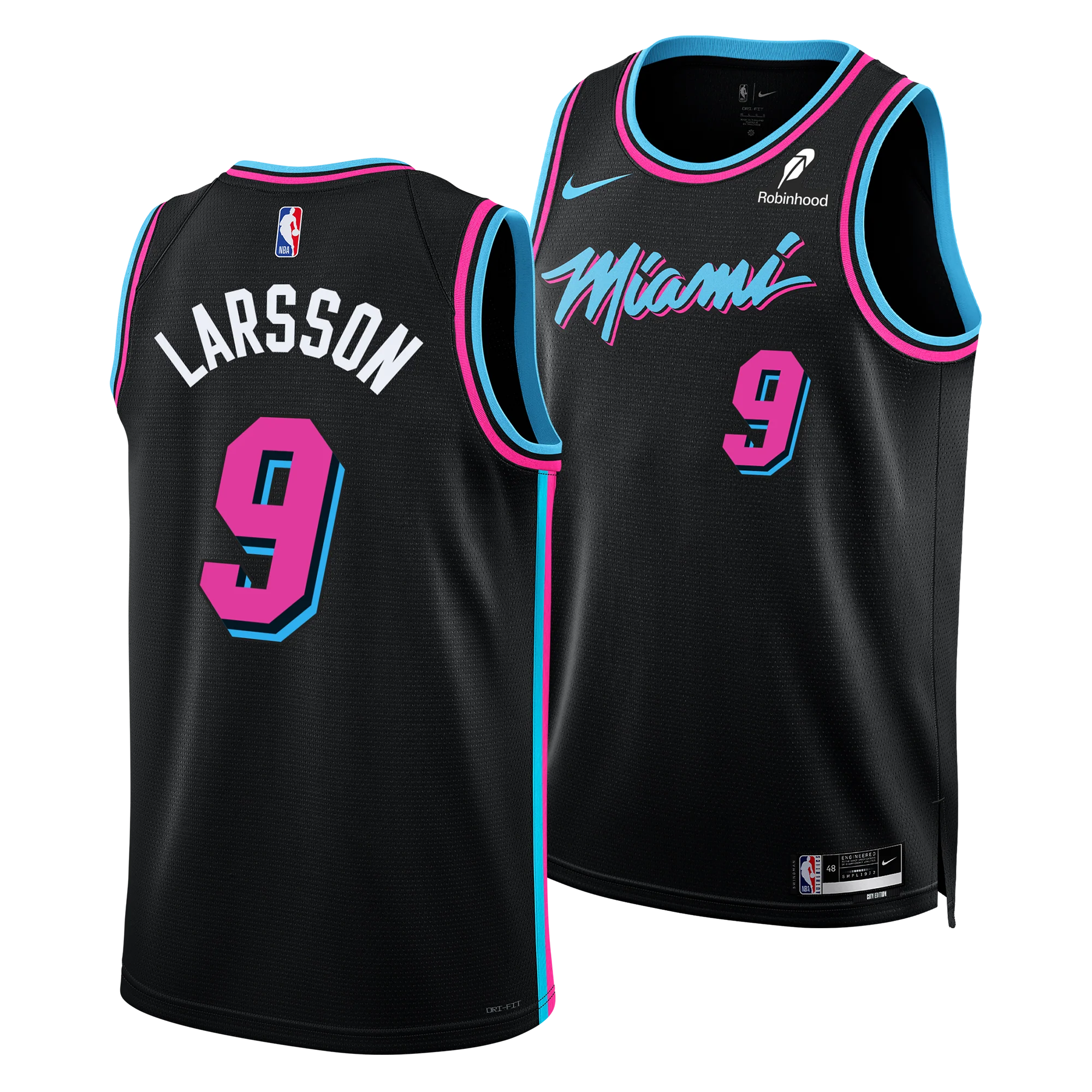 Pelle Larsson Nike Original Vice Nights Youth Swingman Jersey 3 Pelle Larsson Nike Original Vice Nights Youth Swingman Jersey