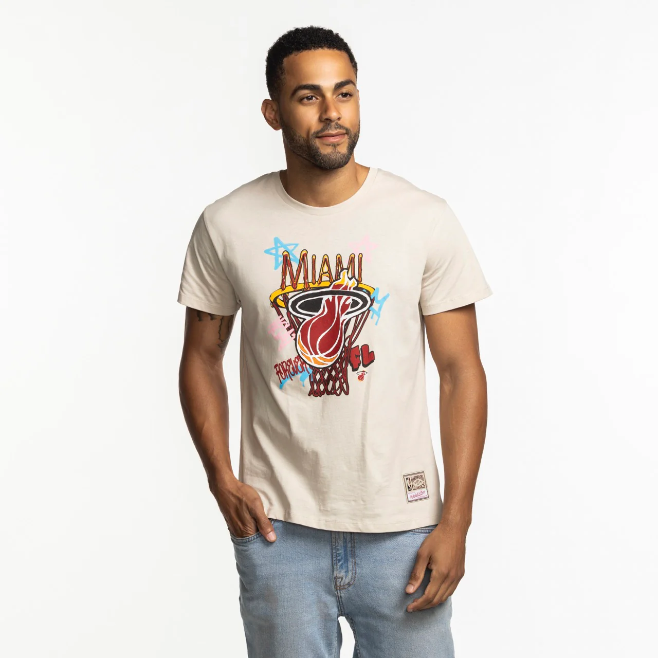 Mitchell & Ness Miami HEAT City Dreams Boxy Tee
