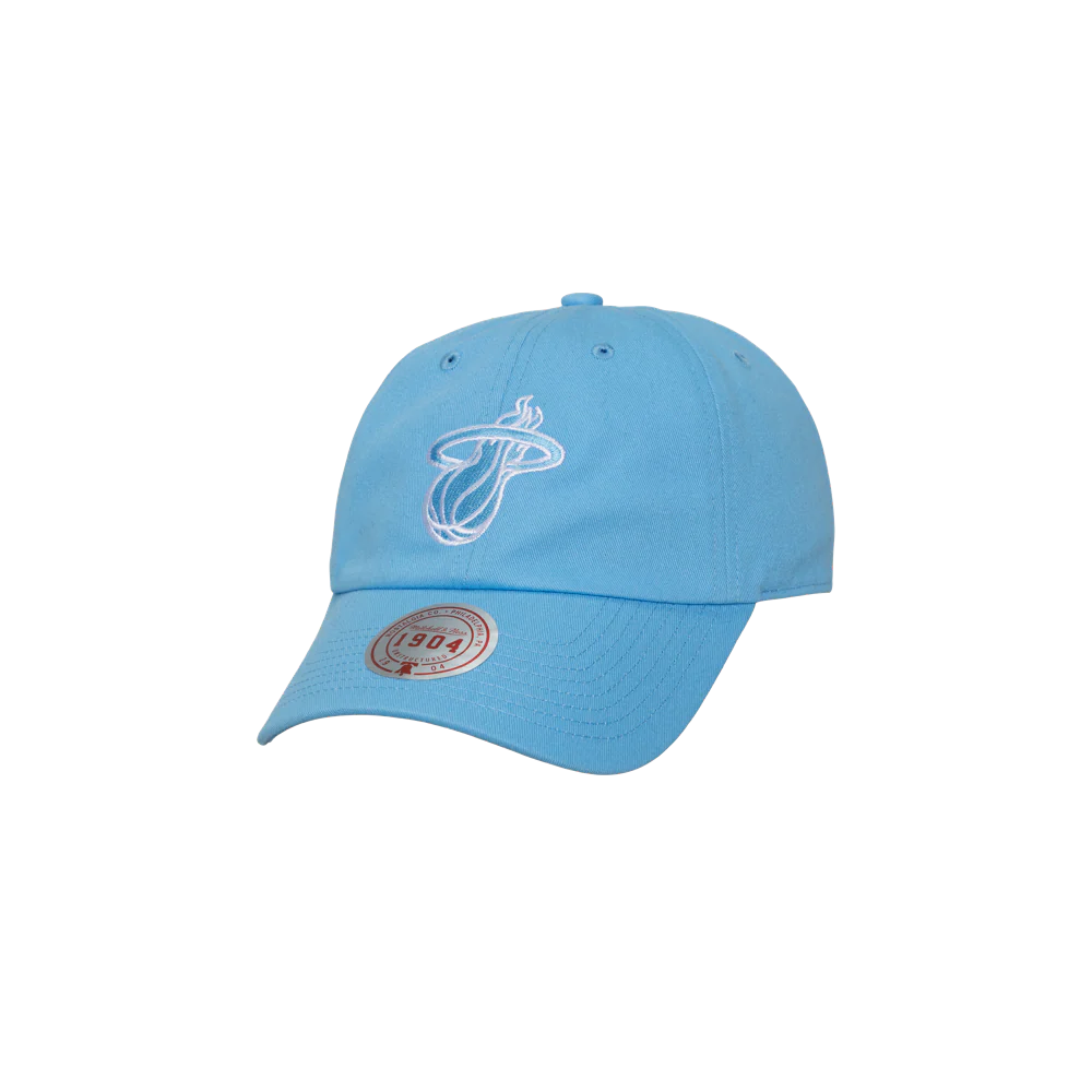 Mitchell & Ness Miami HEAT Blue Logo Adjustable Hat