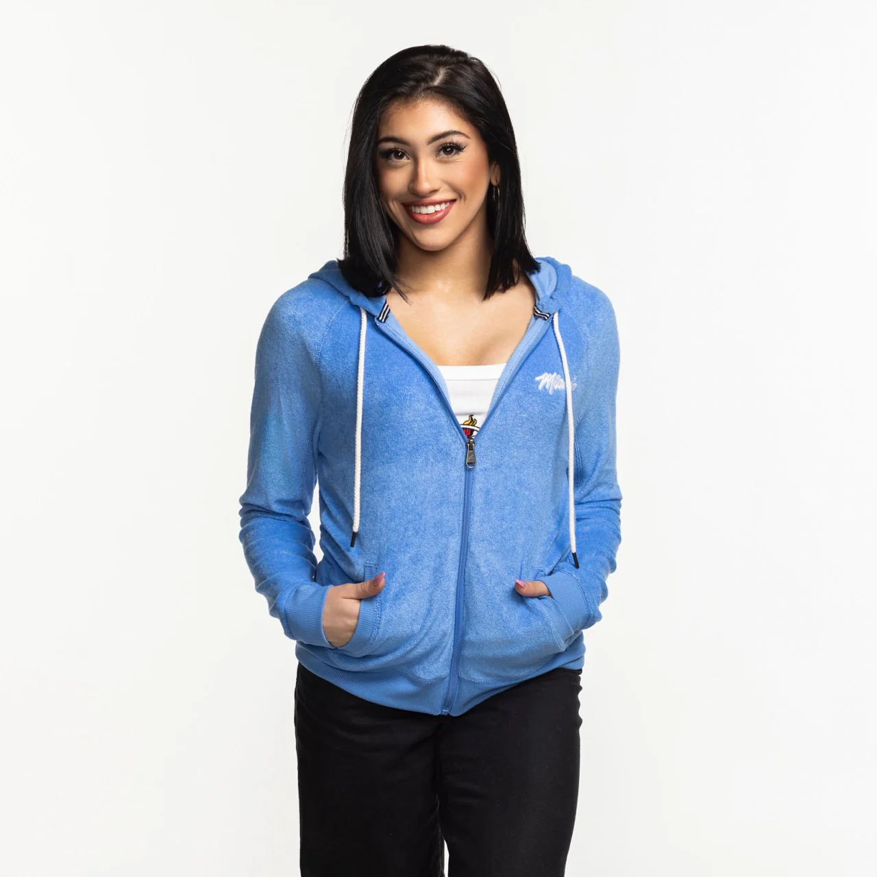 Antigua Miami HEAT Original Vice Nights Women's Zip Up Jacket 1 Antigua Miami HEAT Original Vice Nights Women's Zip Up Jacket