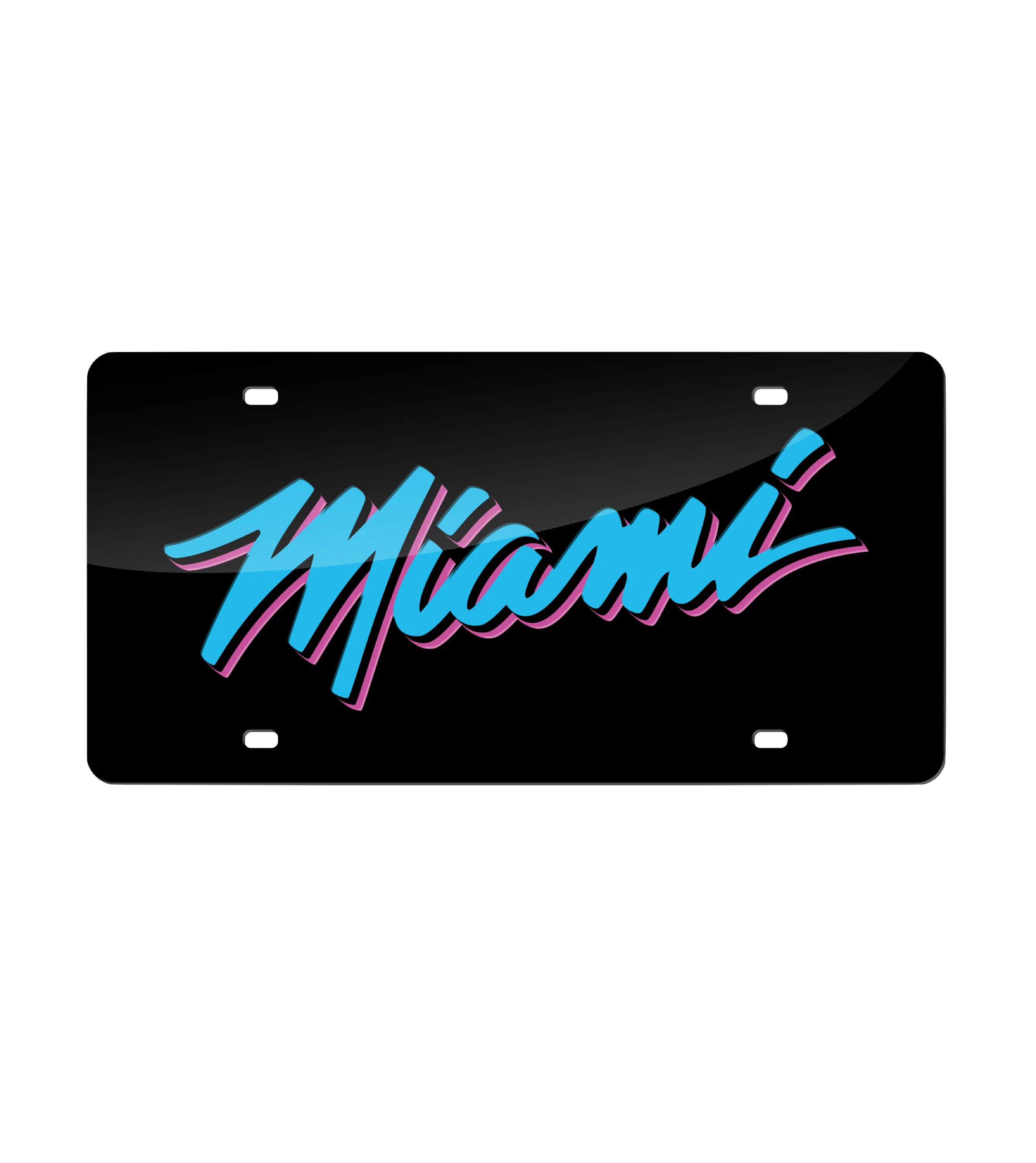 Miami HEAT Original Vice Nights Acrylic License Plate