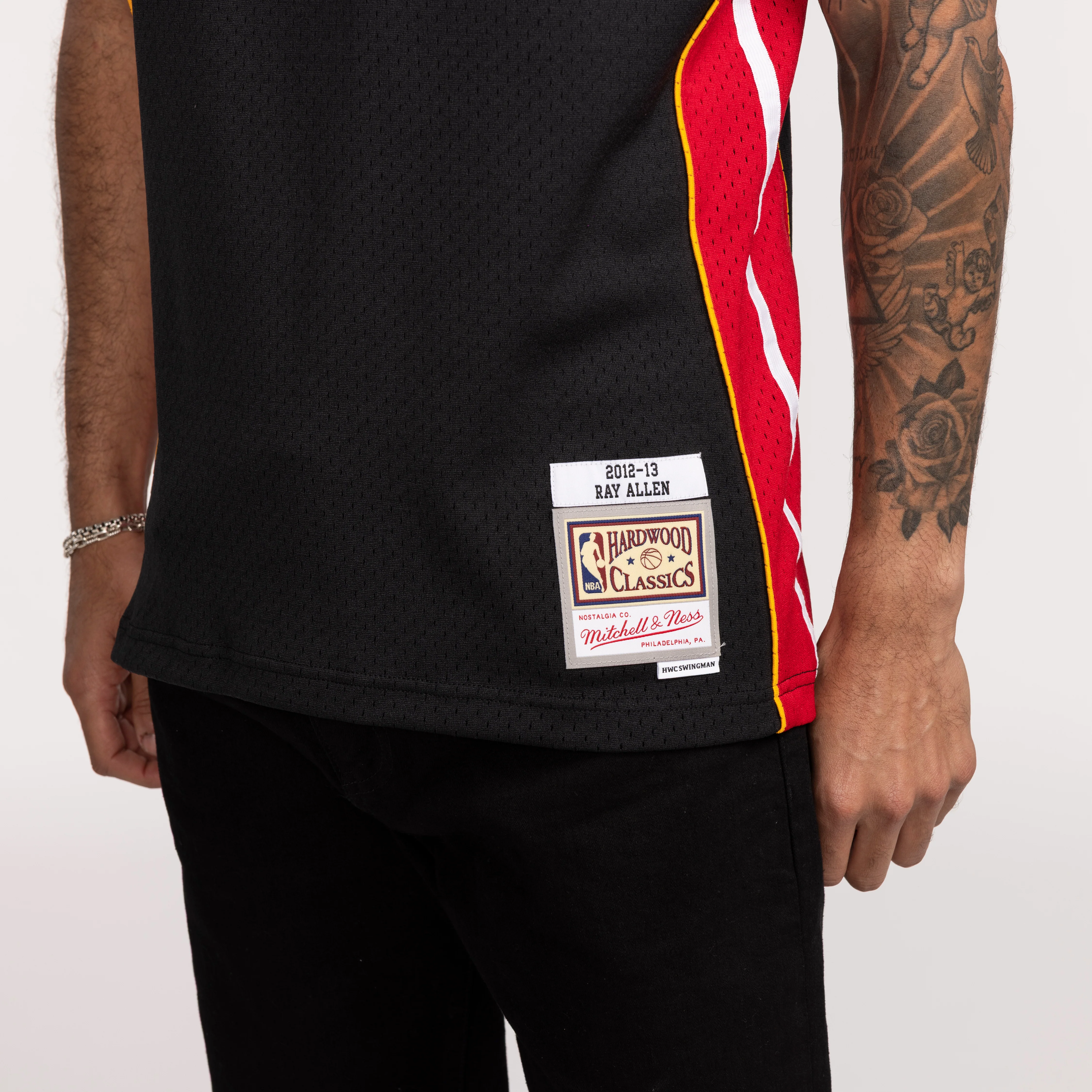 Ray Allen Mitchell & Ness Miami HEAT 2012-13 Swingman Jersey 4 Ray Allen Mitchell & Ness Miami HEAT 2012-13 Swingman Jersey
