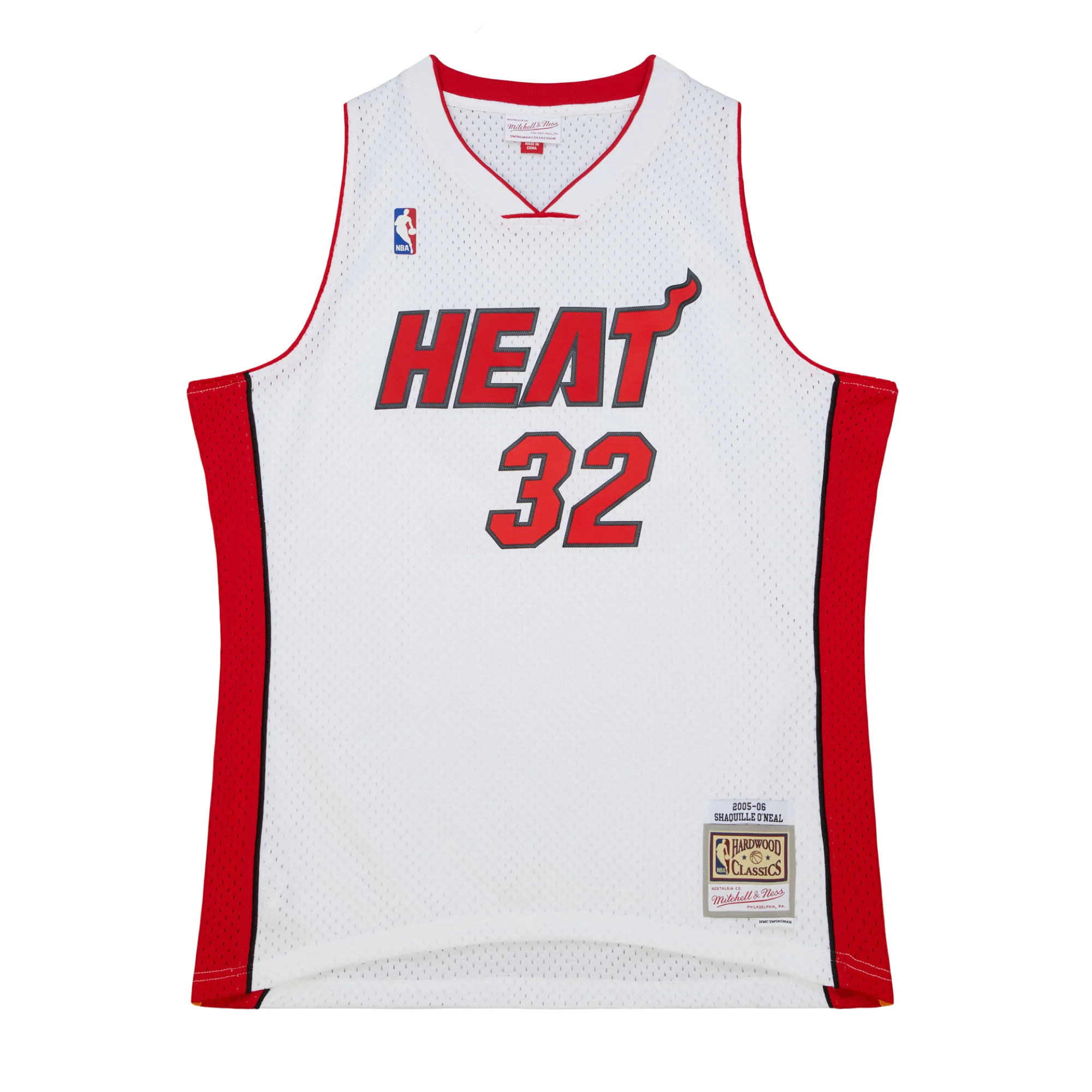 Shaquille O'Neal Mitchell & Ness Miami HEAT 2005-06 White Swingman Jersey 5 Shaquille O'Neal Mitchell & Ness Miami HEAT 2005-06 White Swingman Jersey
