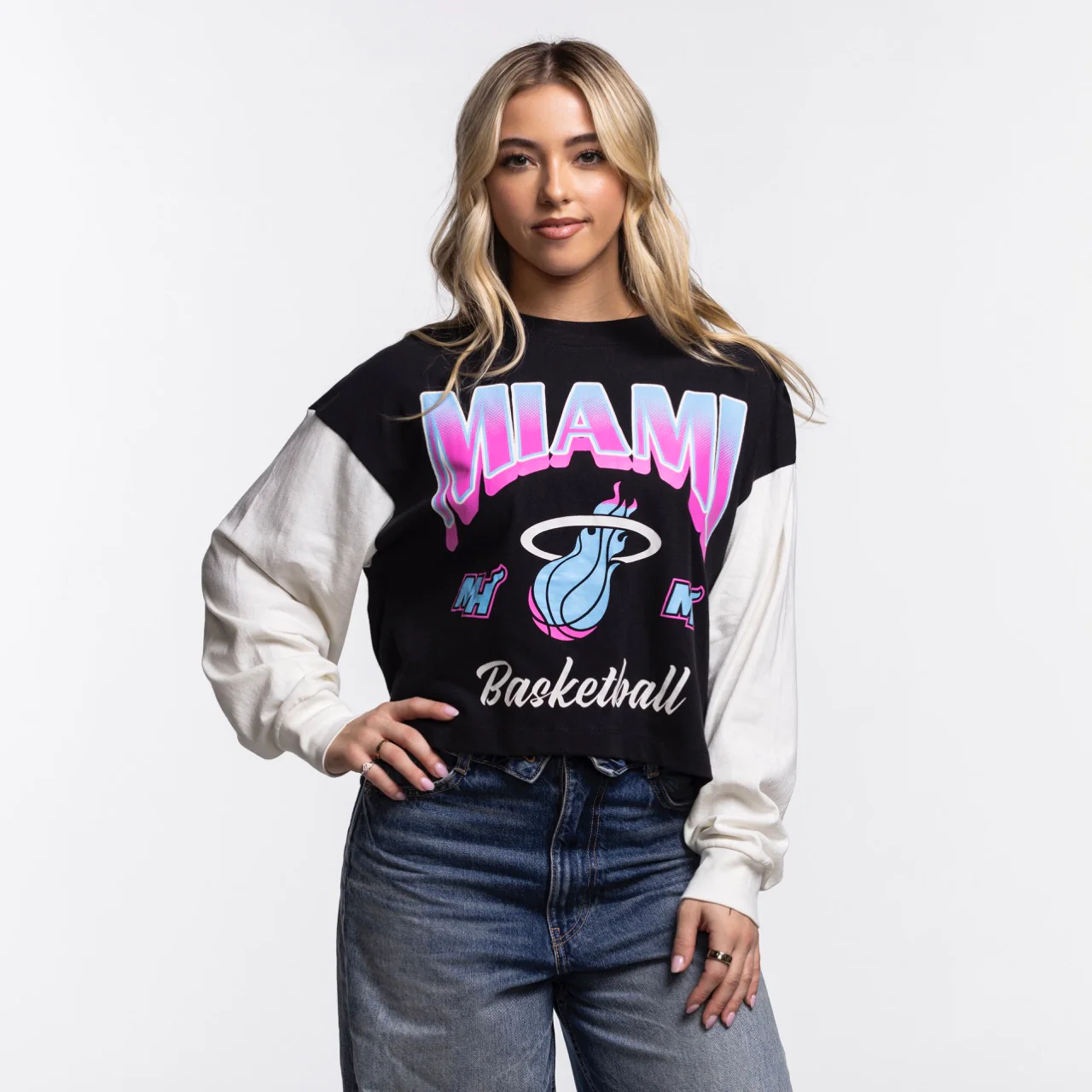 '47 Brand Miami HEAT Original Vice Nights Women's Crewneck