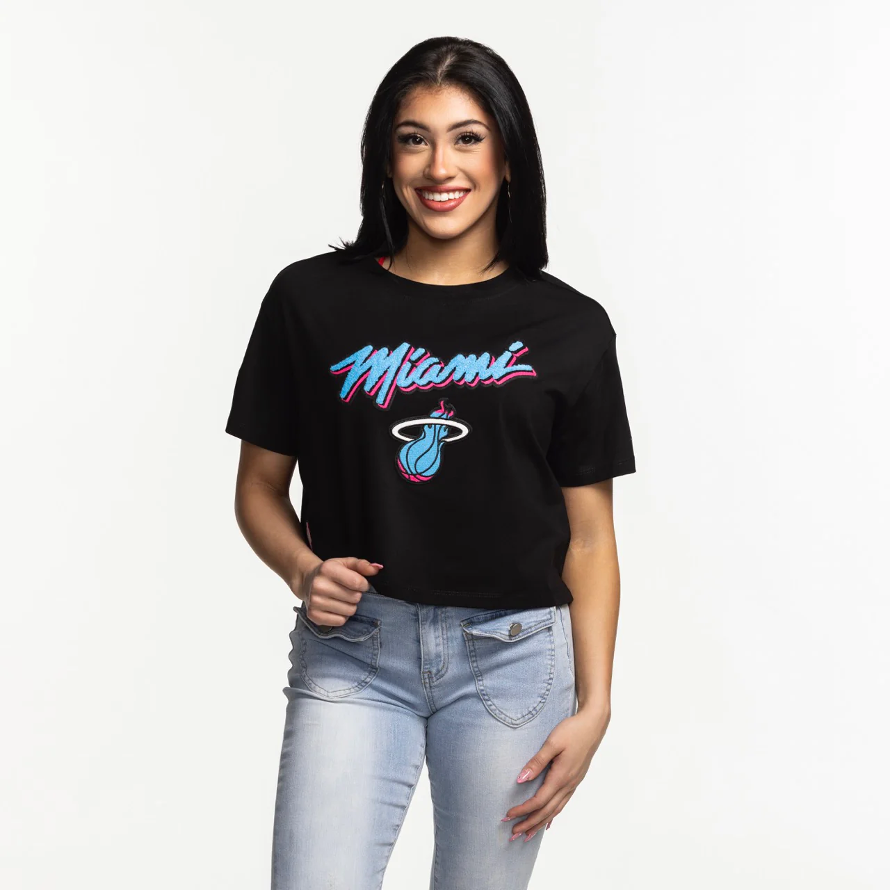 Pro Standard Miami HEAT Original Vice Nights Women's Boxy Tee