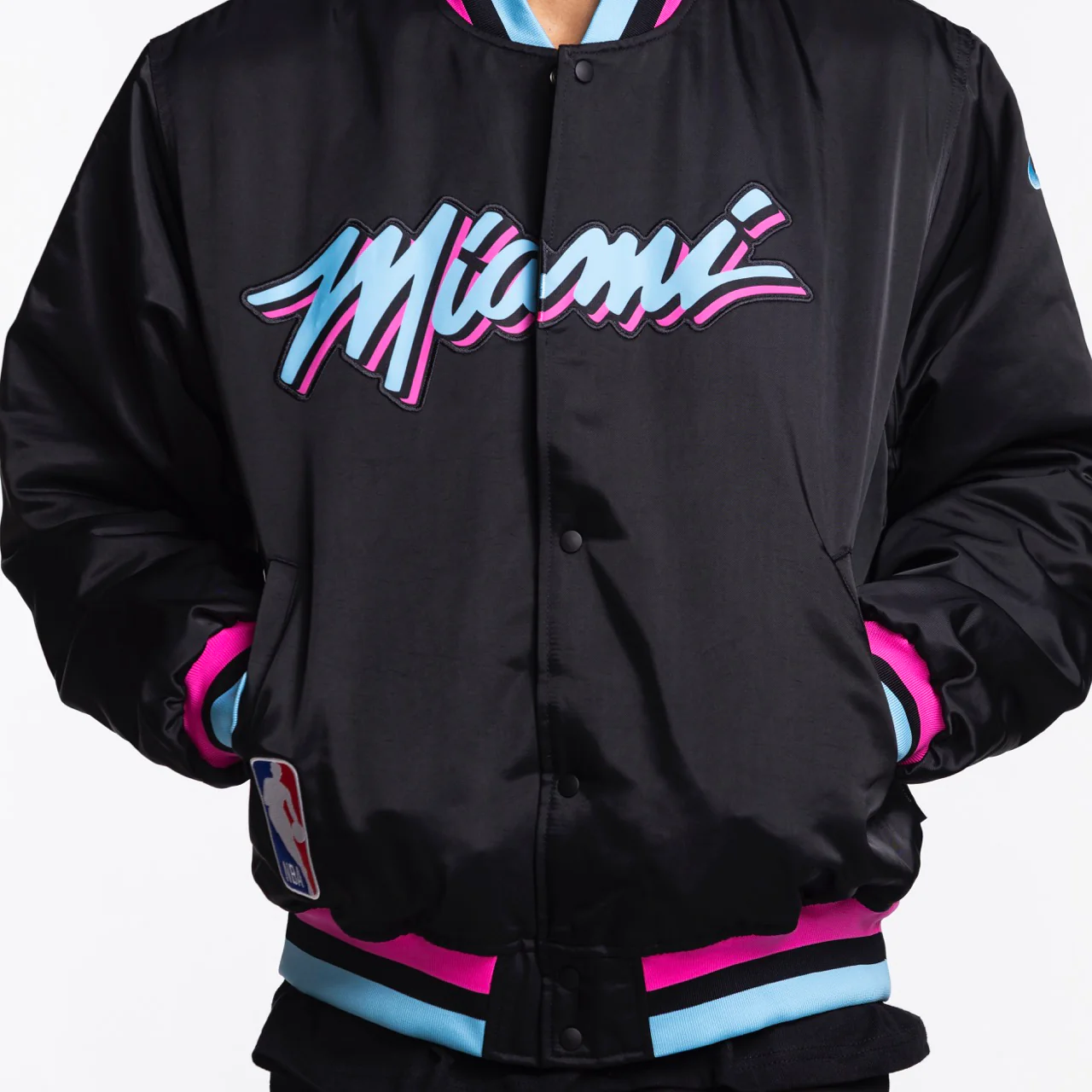 Nike Miami HEAT Original Vice Nights Bomber Jacket 3 Nike Miami HEAT Original Vice Nights Bomber Jacket