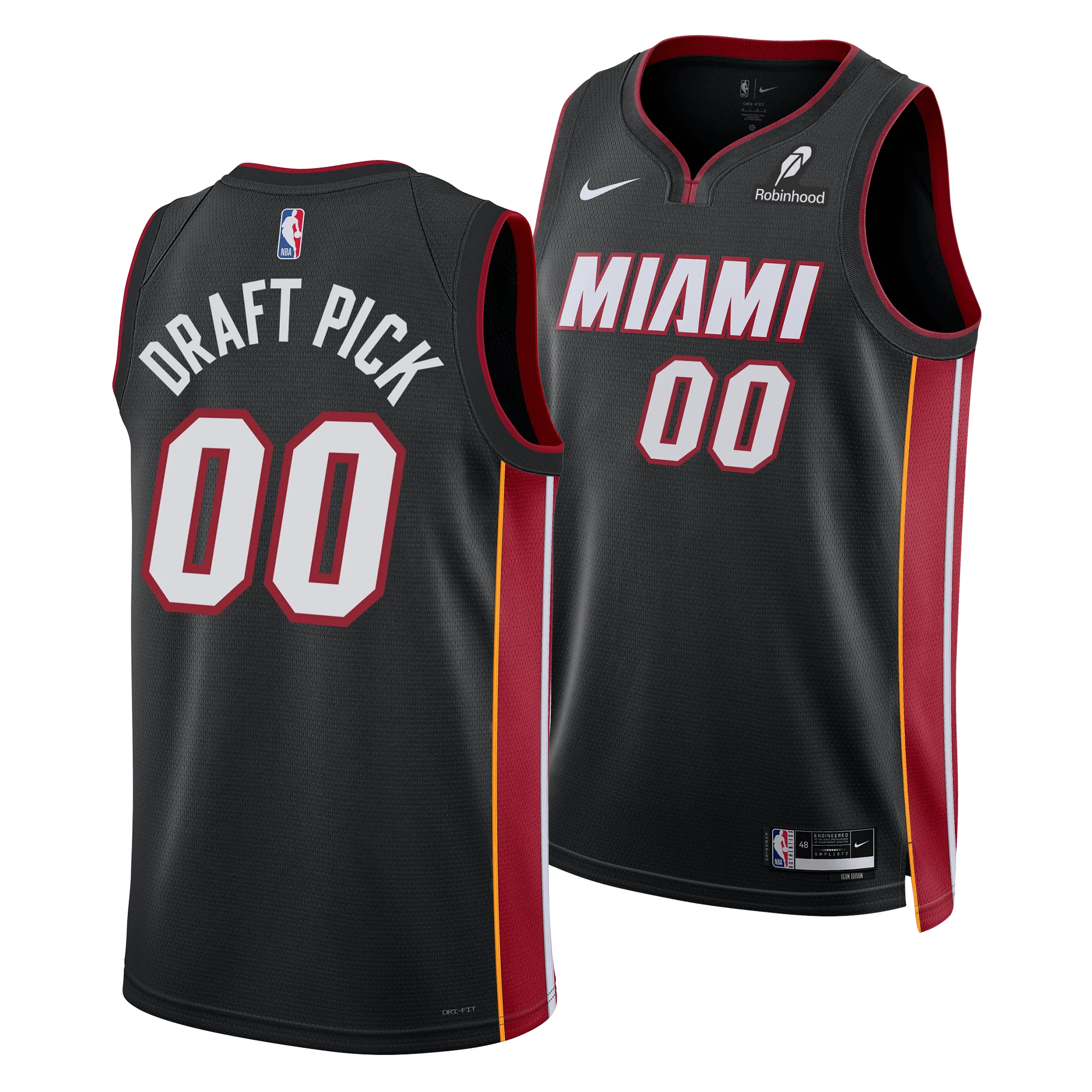 Ryan Conwell Nike Miami HEAT Icon Black Youth Swingman Jersey
