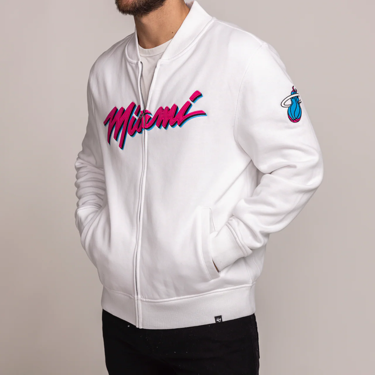 '47 Brand Miami HEAT Original Vice Camden Track Jacket 3 '47 Brand Miami HEAT Original Vice Camden Track Jacket