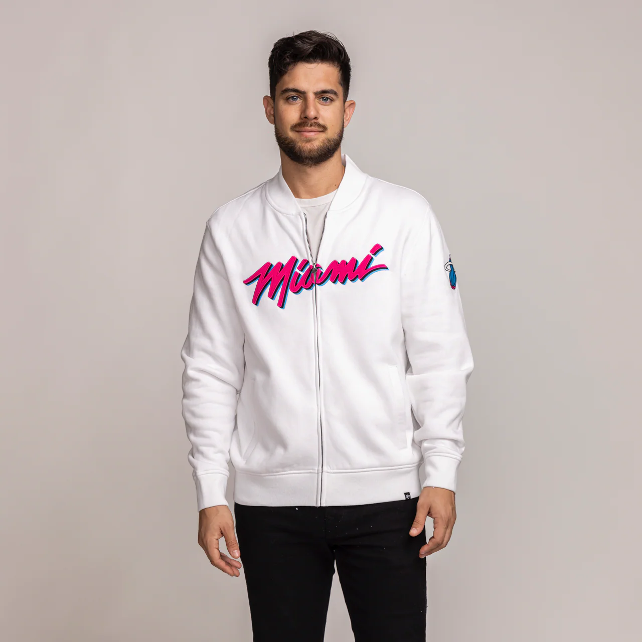 '47 Brand Miami HEAT Original Vice Camden Track Jacket 4 '47 Brand Miami HEAT Original Vice Camden Track Jacket