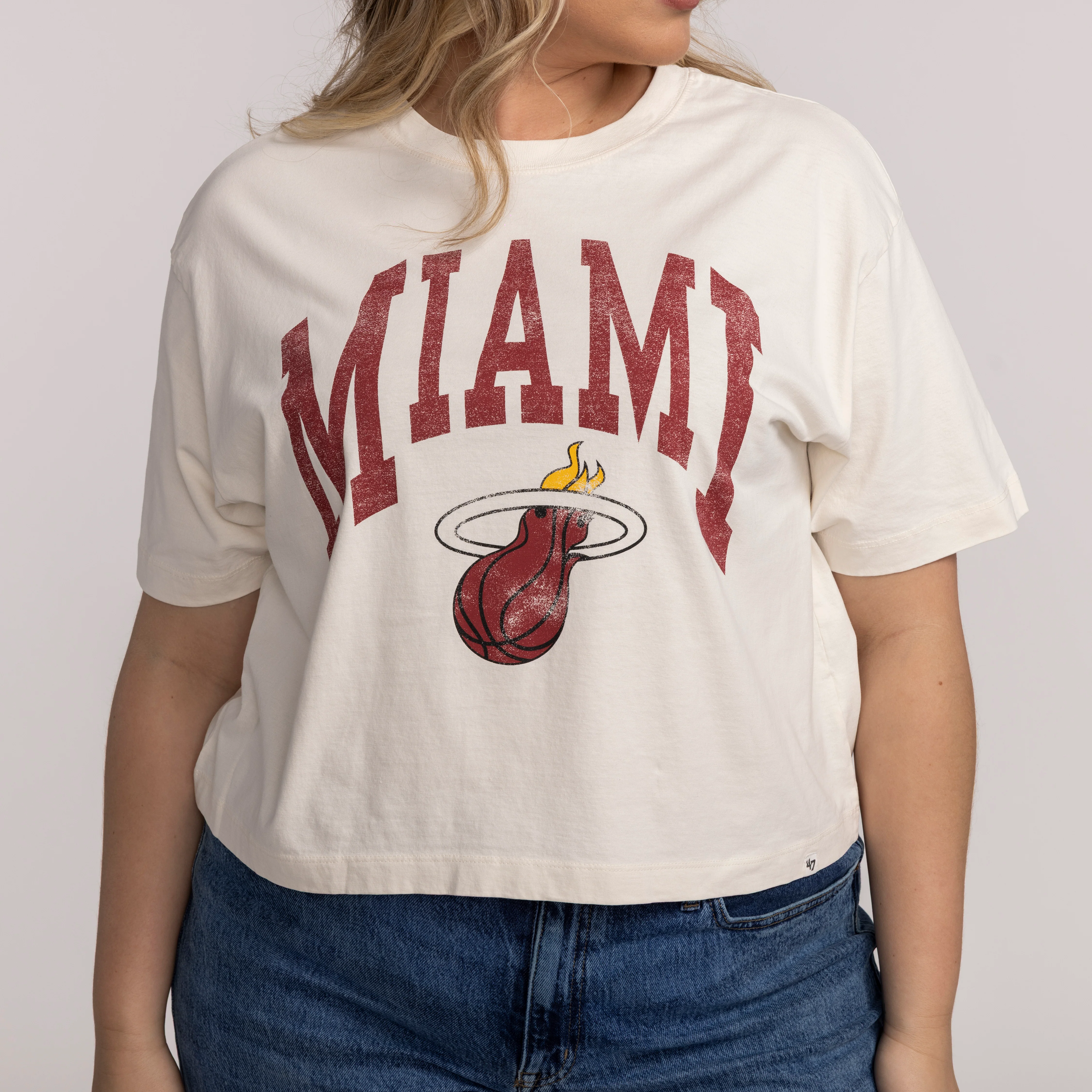 '47 Brand Miami HEAT Shale Women's Crop Top 3 '47 Brand Miami HEAT Shale Women's Crop Top