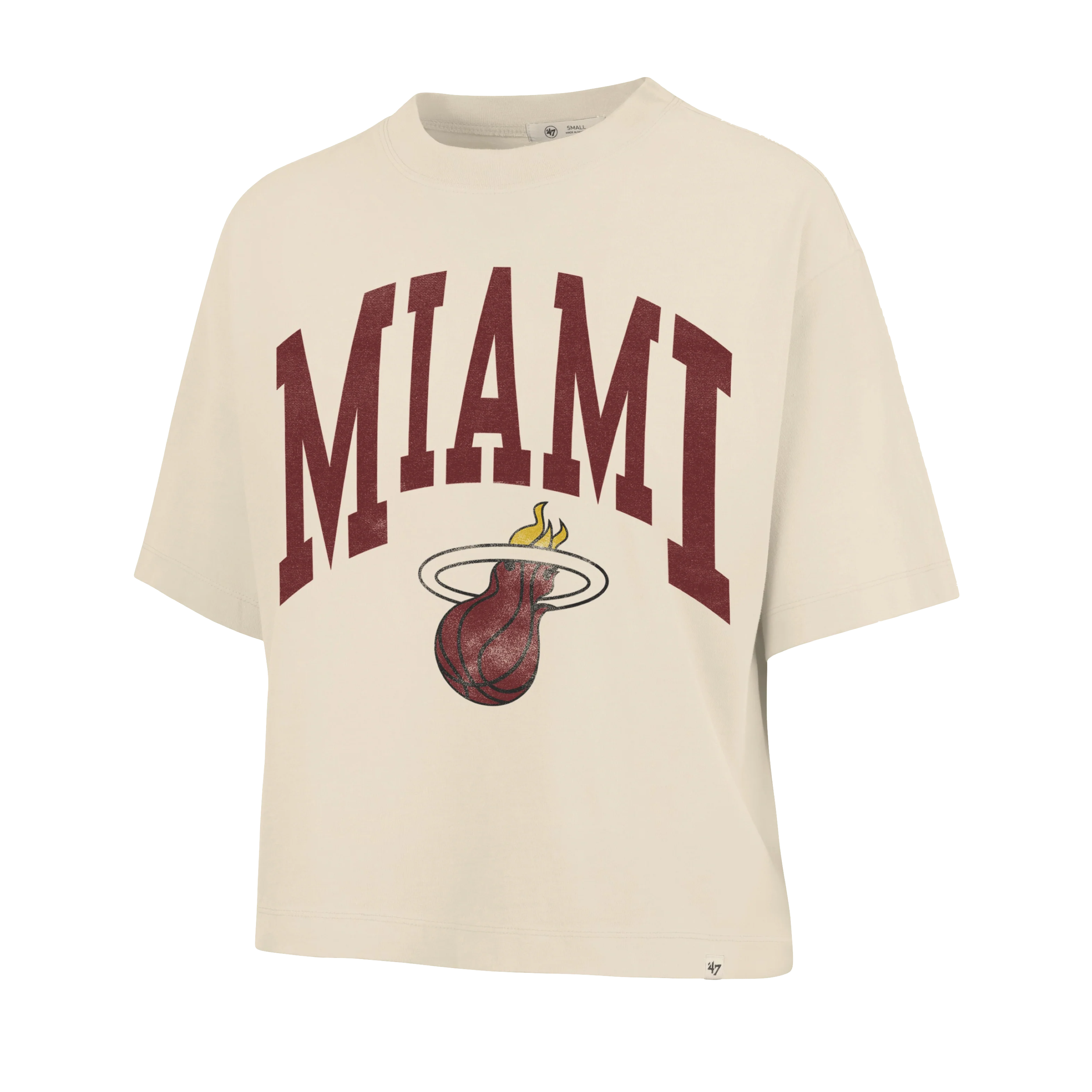 '47 Brand Miami HEAT Shale Women's Crop Top 4 '47 Brand Miami HEAT Shale Women's Crop Top