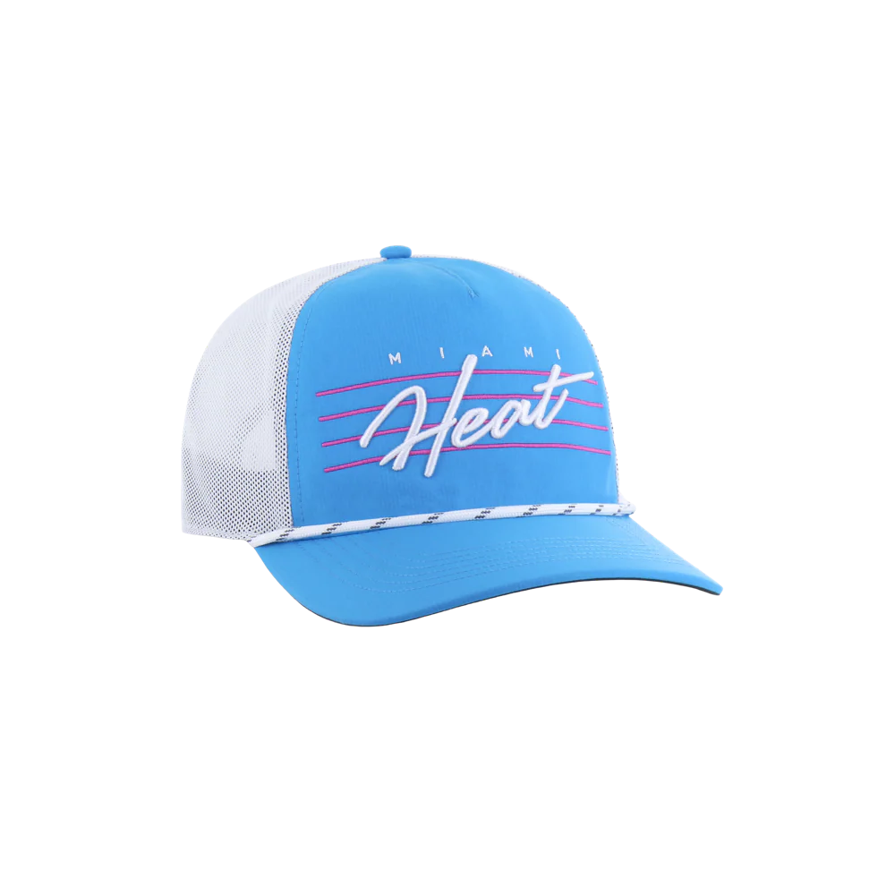 '47 Brand Miami HEAT Original Vice Nights Blue Snapback 3 '47 Brand Miami HEAT Original Vice Nights Blue Snapback