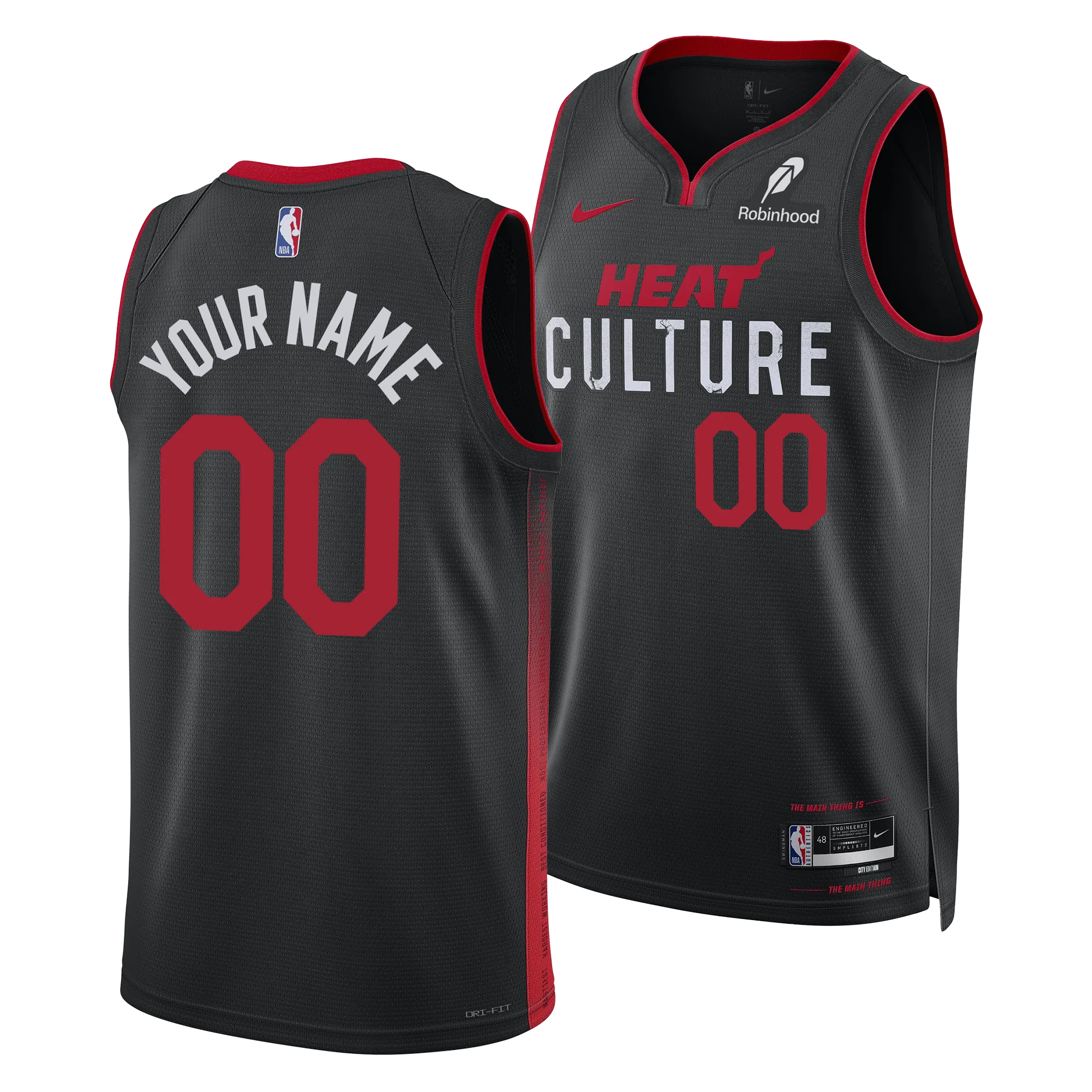Personalized Nike HEAT Culture Swingman Jersey