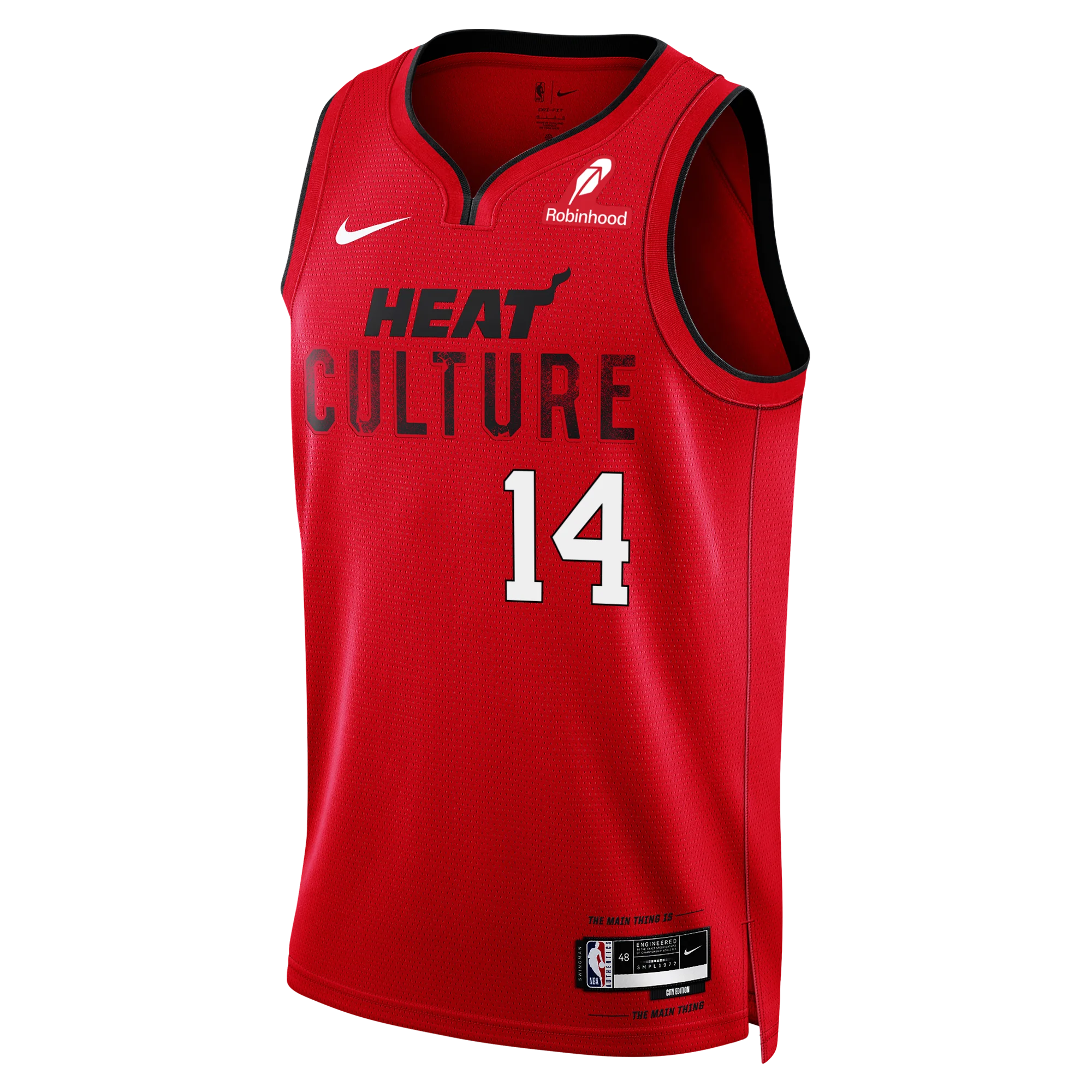 Tyler Herro Nike HEAT Culture: Blood Red Youth Swingman Jersey 1 Tyler Herro Nike HEAT Culture: Blood Red Youth Swingman Jersey