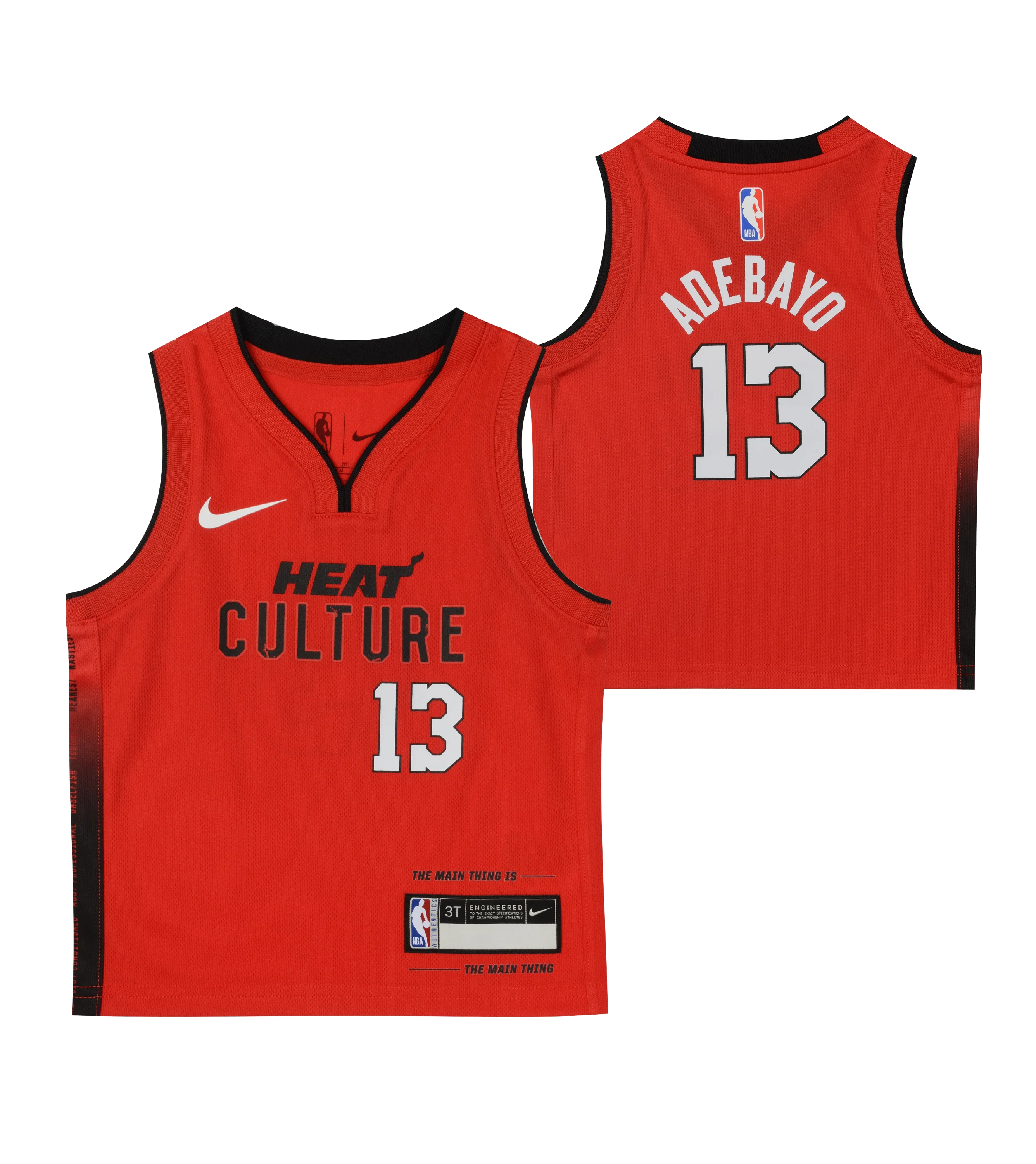 Bam Adebayo Nike HEAT Culture: Blood Red Toddler Replica Jersey 3 Bam Adebayo Nike HEAT Culture: Blood Red Toddler Replica Jersey
