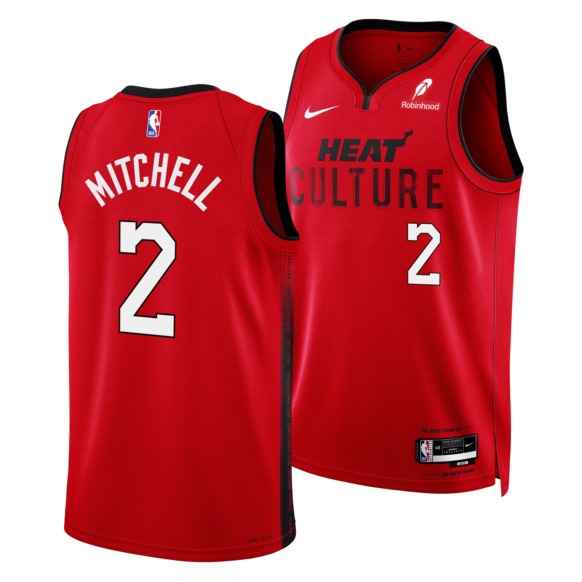 Davion Mitchell Nike HEAT Culture: Blood Red Swingman Jersey 3 Davion Mitchell Nike HEAT Culture: Blood Red Swingman Jersey