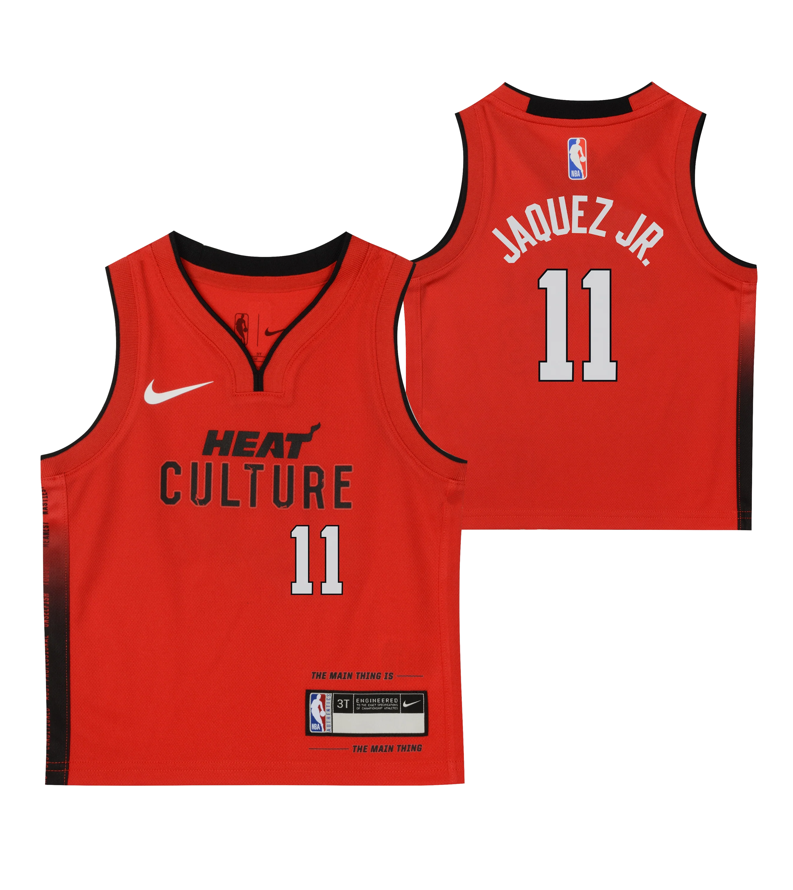 Jaime Jaquez Jr. Nike HEAT Culture: Blood Red Infant Replica Jersey 3 4