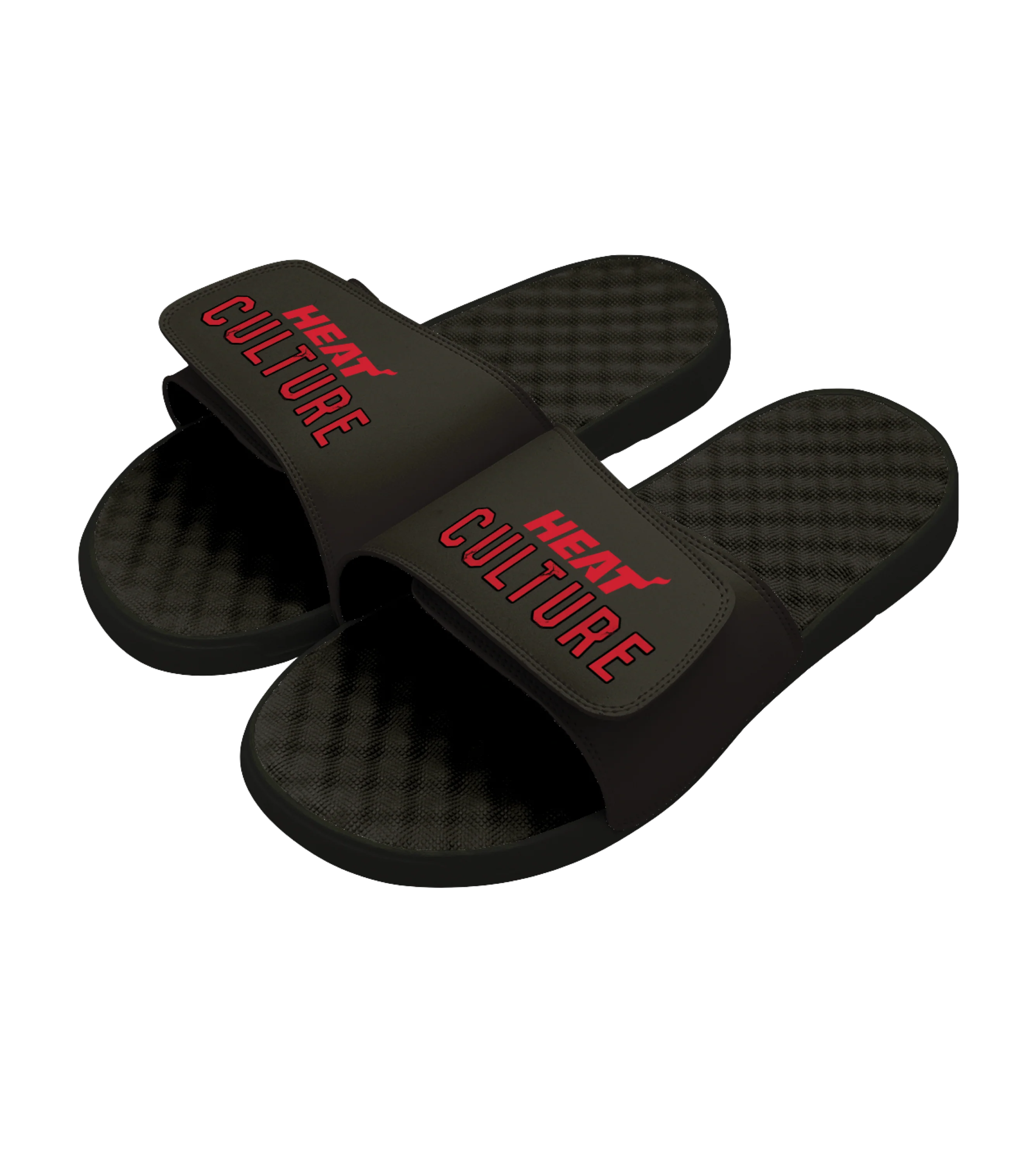 ISlide HEAT Culture: Blood Red Black Sandals 2 ISlide HEAT Culture: Blood Red Black Sandals