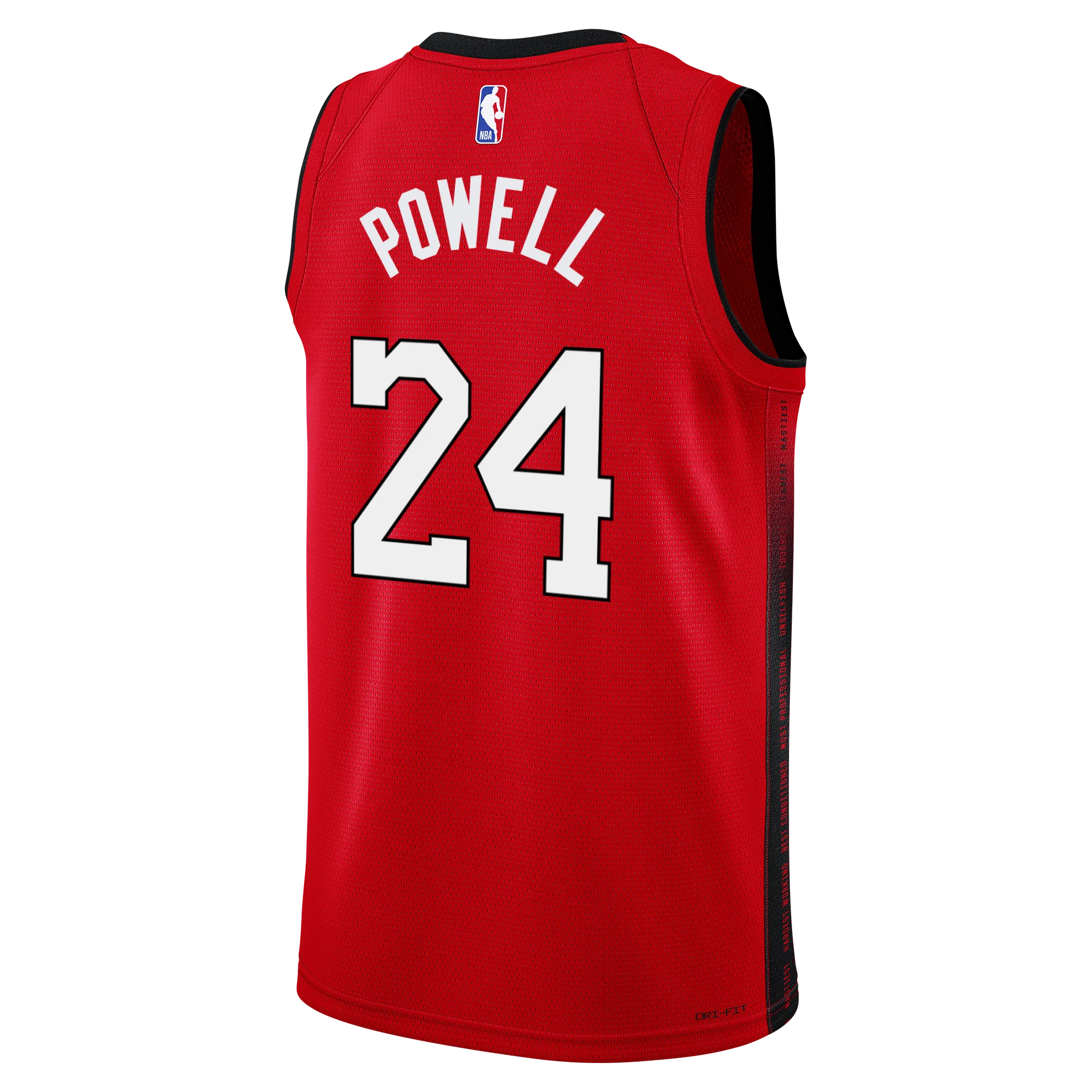 Norman Powell Nike HEAT Culture: Blood Red Swingman Jersey 2 Norman Powell Nike HEAT Culture: Blood Red Swingman Jersey