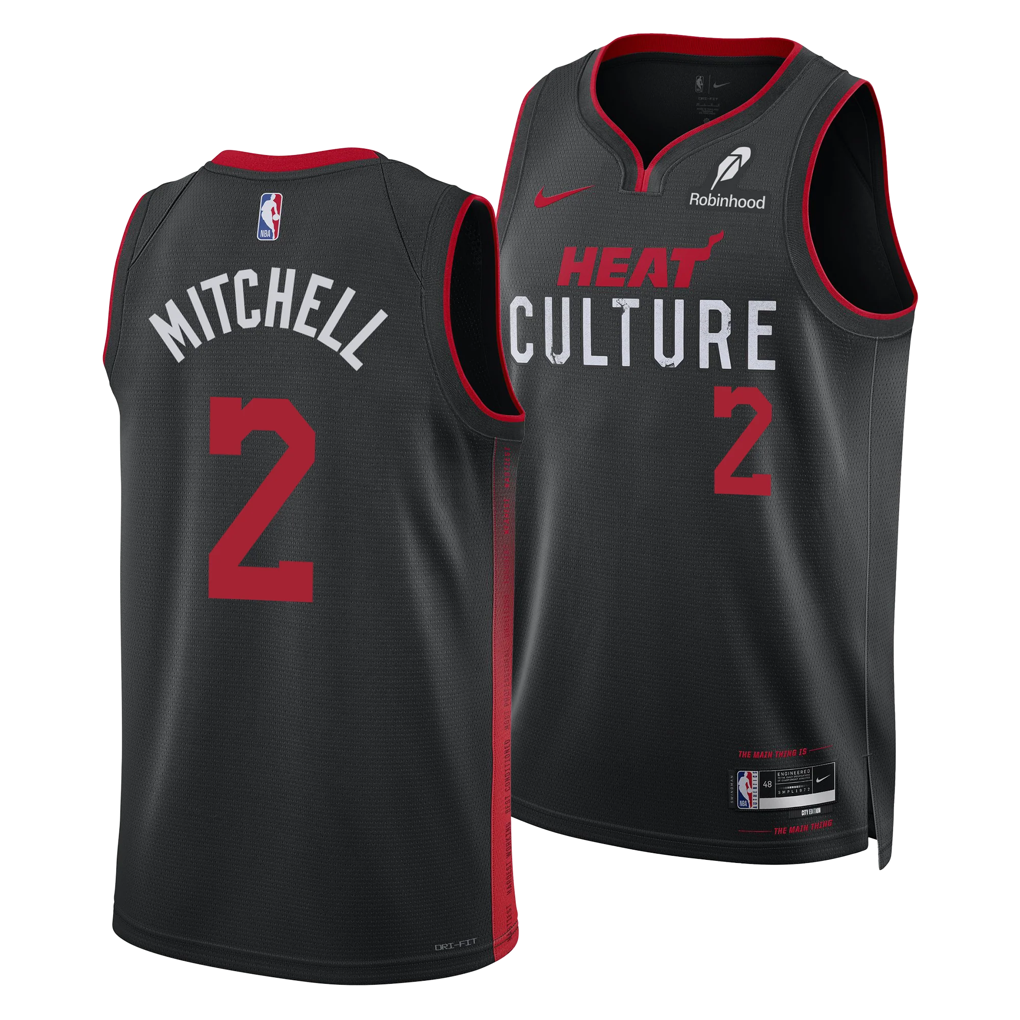 Davion Mitchell Nike HEAT Culture Youth Swingman Jersey 3 Davion Mitchell Nike HEAT Culture Youth Swingman Jersey