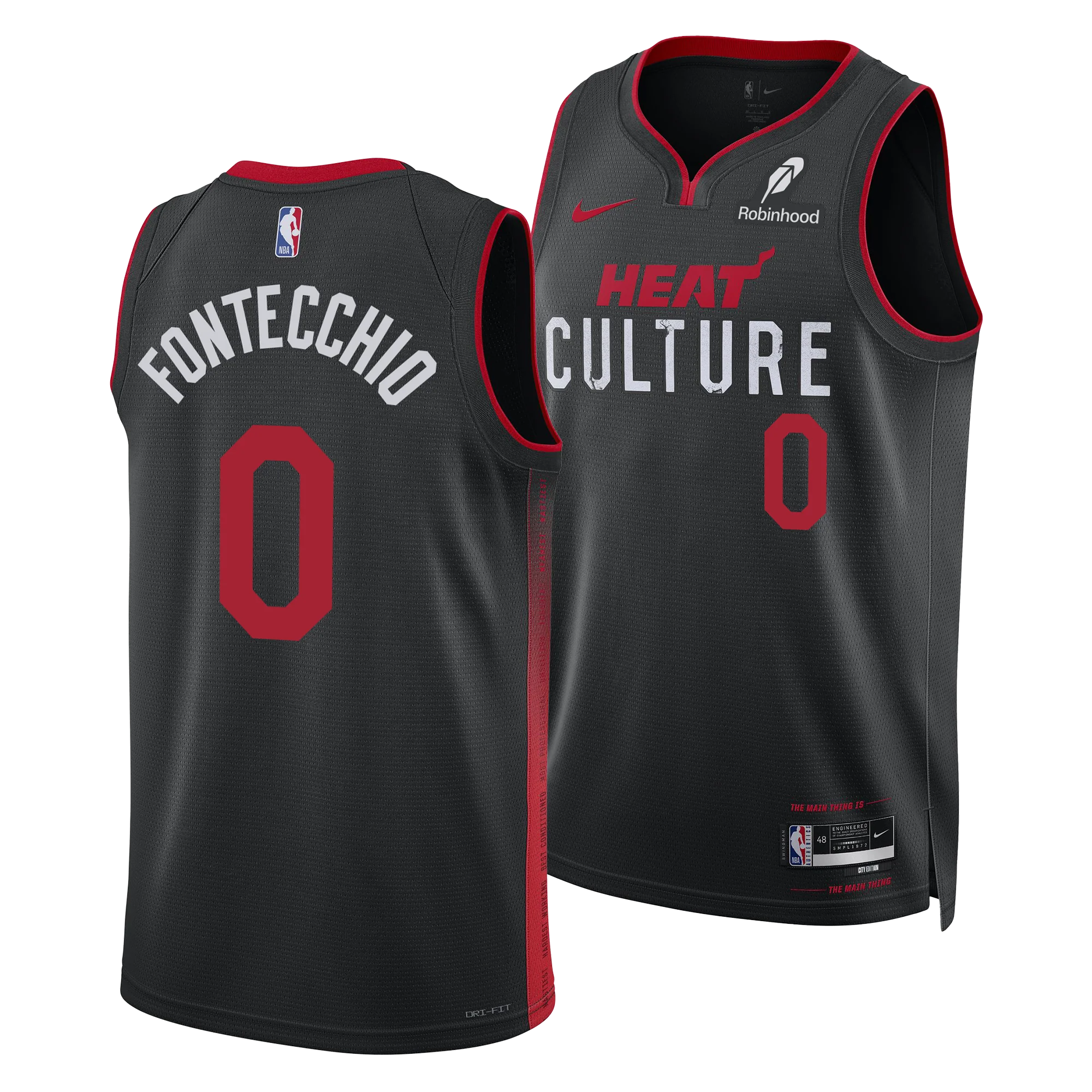 Simone Fontecchio Nike HEAT Culture Youth Swingman Jersey 3 Simone Fontecchio Nike HEAT Culture Swingman Jersey