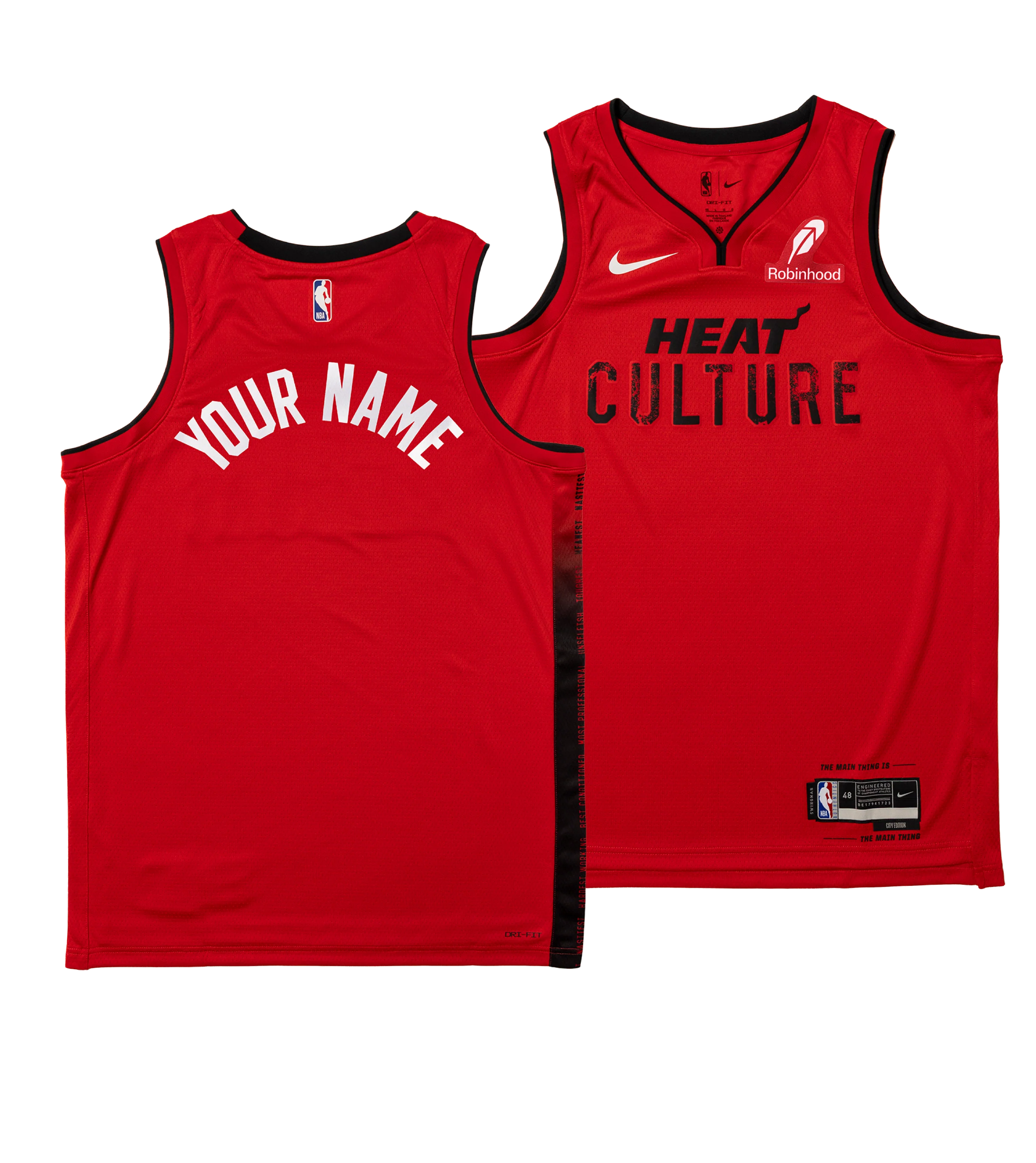 Personalized Nike HEAT Culture: Blood Red Swingman Jersey - Summer Mashup