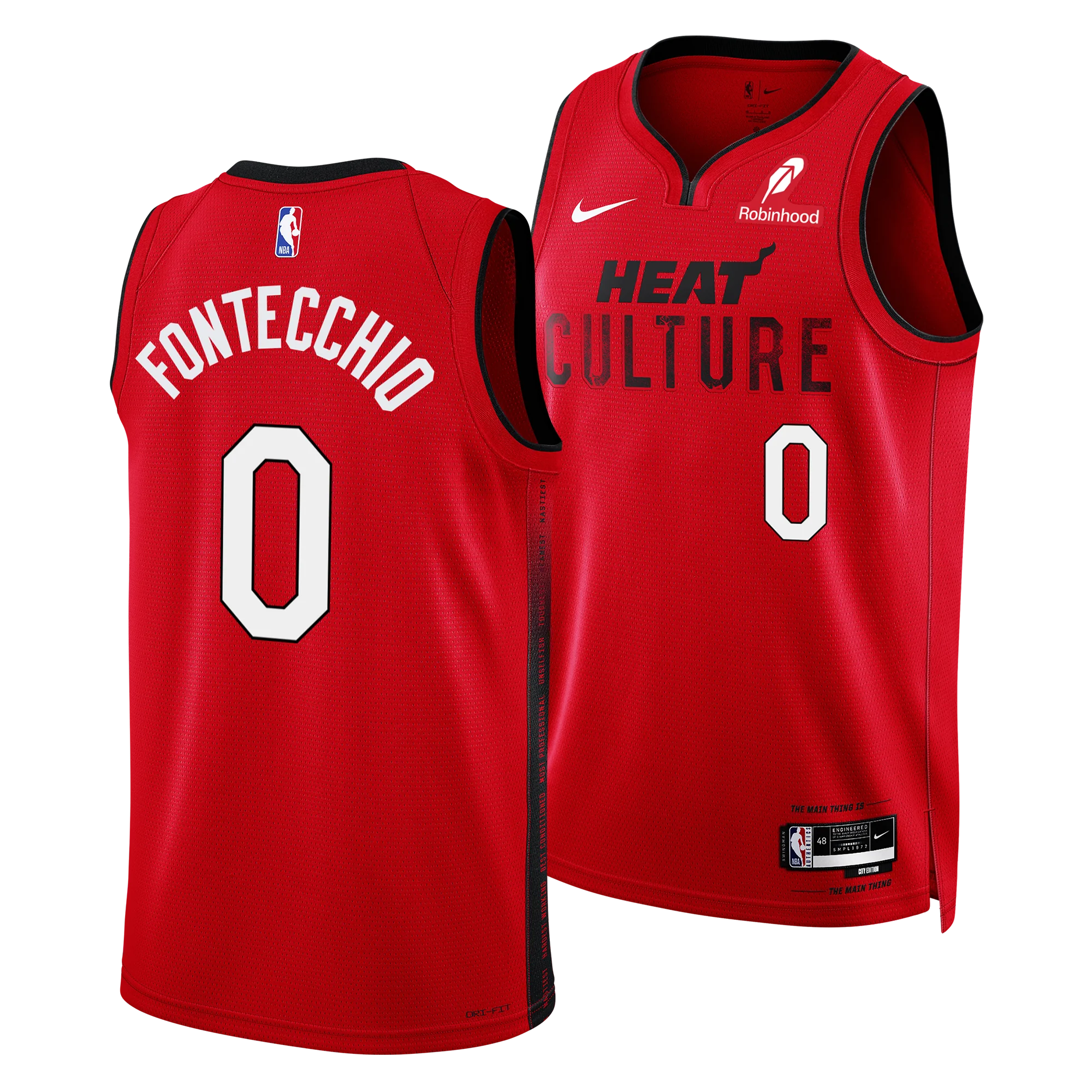 Simone Fontecchio Nike HEAT Culture: Blood Red Swingman Jersey 3 Simone Fontecchio Nike HEAT Culture: Blood Red Swingman Jersey