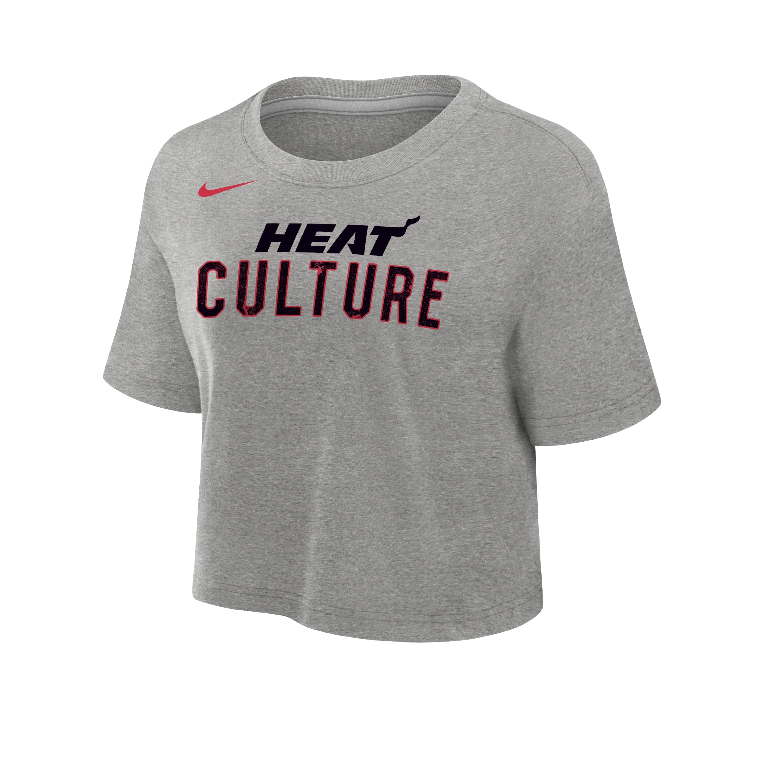 Nike HEAT Culture: Blood Red Grey Women's Crop Tee 4 Nike HEAT Culture: Blood Red Grey Women's Crop Tee