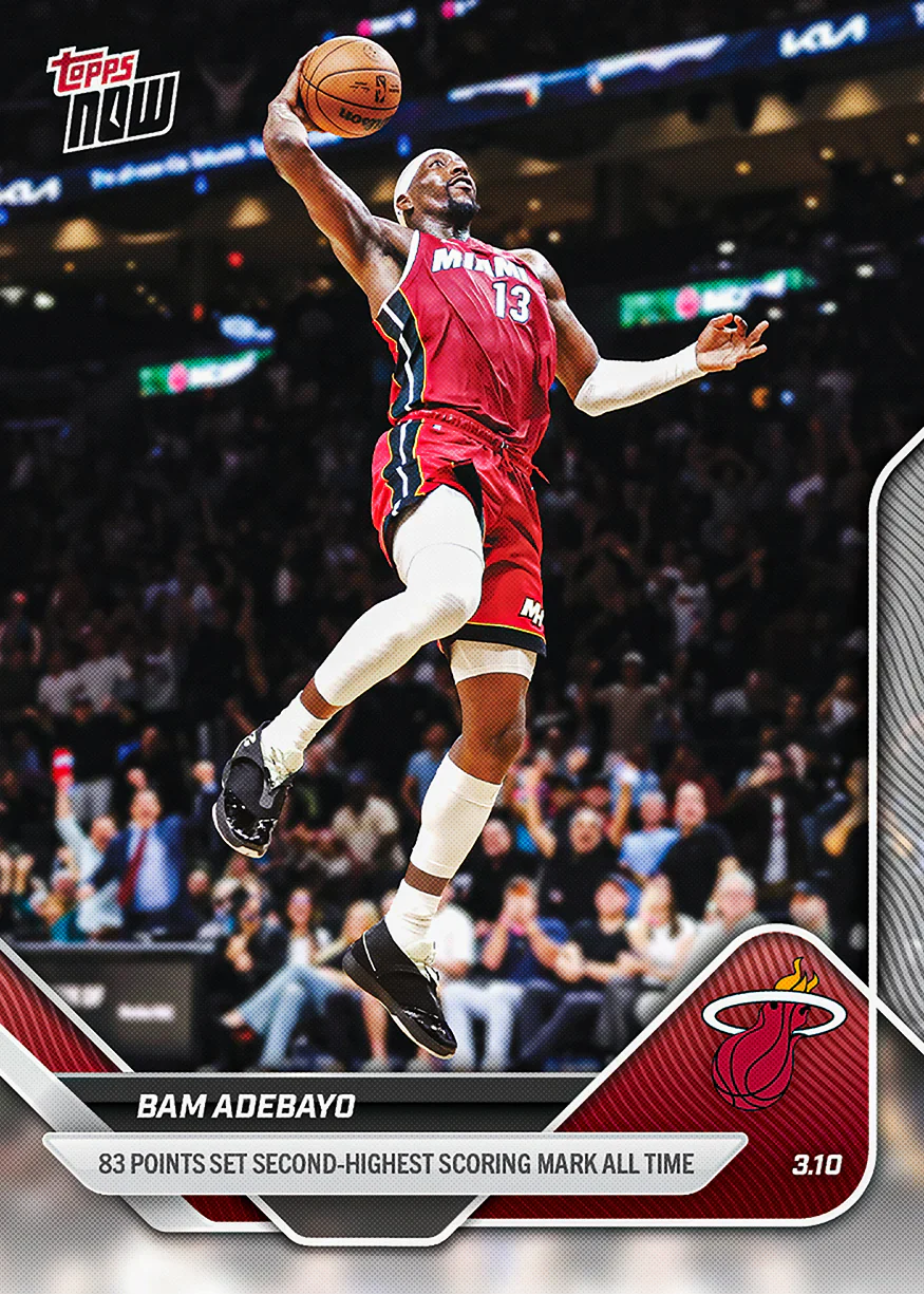 Bam Adebayo 2025-26 Topps NOW® Card 201